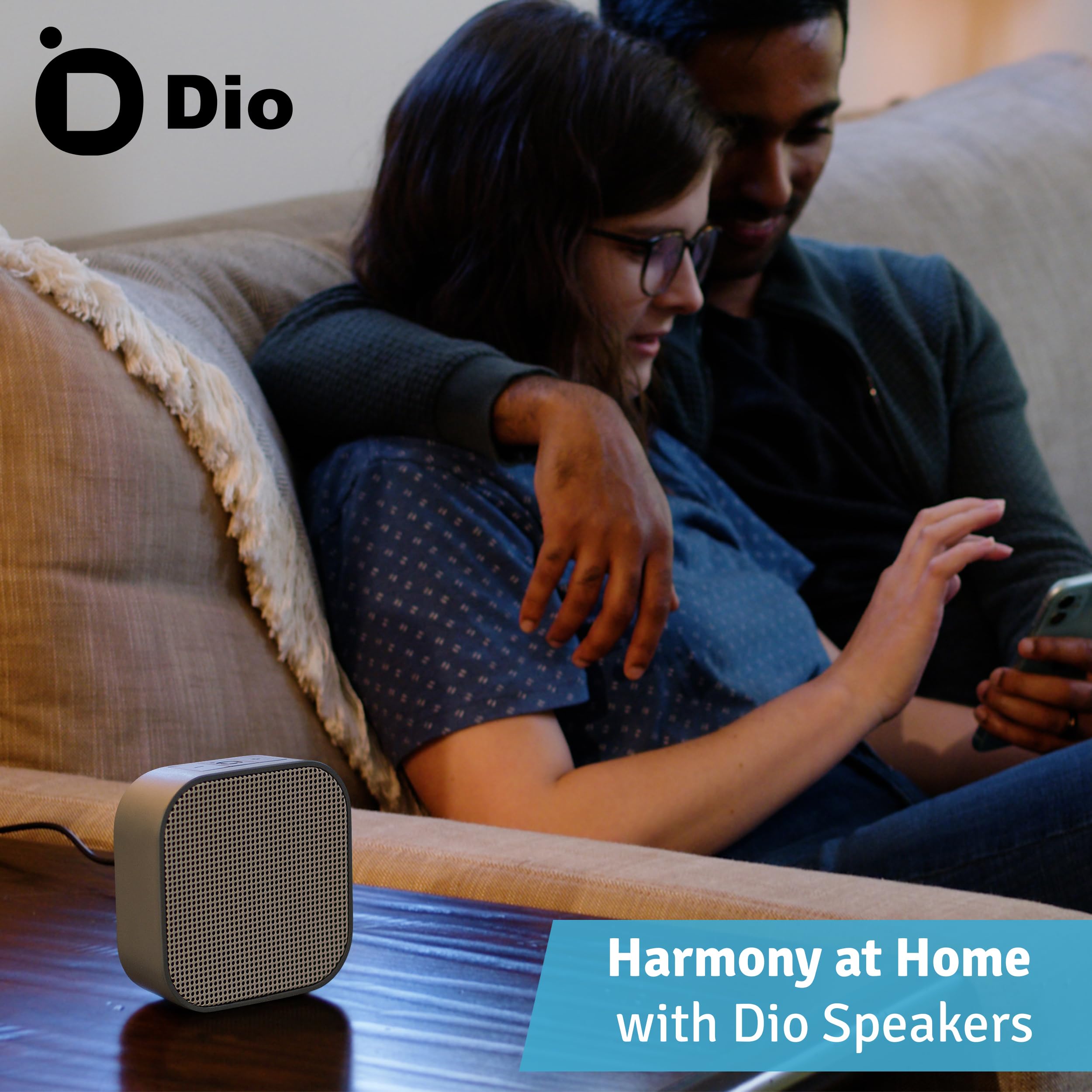 Dio Node Multiroom Wi-Fi Home Speakers (5-Pack), Immersive Sound System, Works with AirPlay 2 and Other Apple Devices, Easy to Connect, Spotify Player