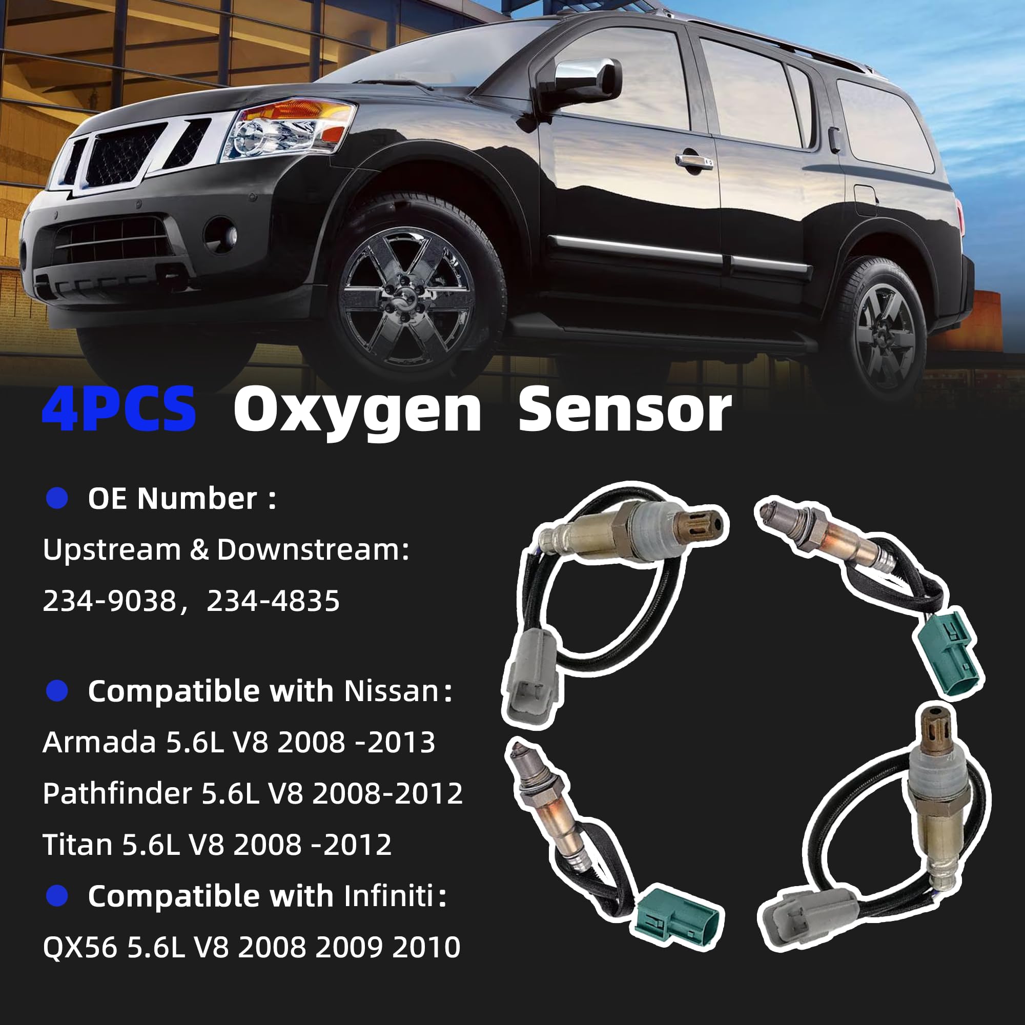 LHWV 234-4380 O2 Oxygen Sensor Downstream for