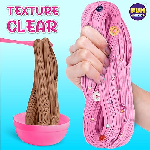 Miniatura 5 de FunKidz - Kit de slime de mantequilla de regalo para niñas de 10 a 12 años, kit de fabricación de slime suave de helado para niños de 8 a 12 años,
