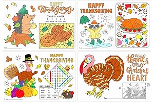 Thanksgiving Activity Placemats for Kids: Unveil the Spirit of Gratitude