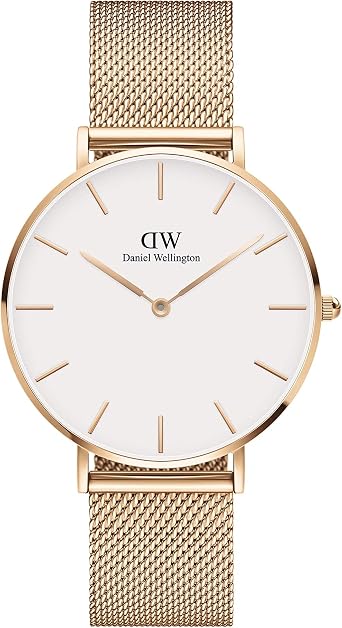 Daniel Wellington Petite Melrose Orologio Unisex Adulto, 36mm, in Maglia,  Oro Rosa : Amazon.it: Orologi