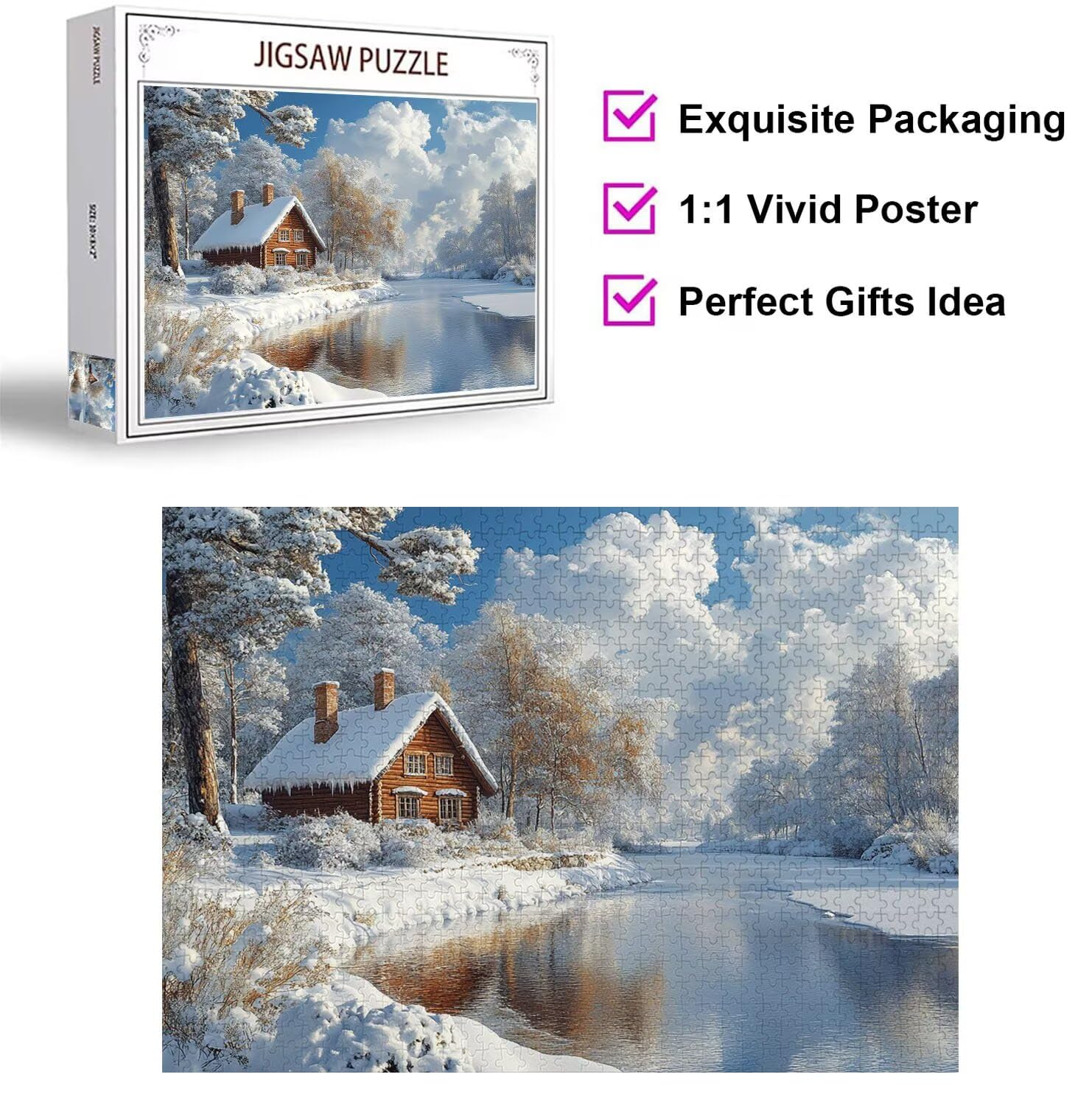 Puzzle 6000 Pezzi inverno Puzzle Classici per Gioco Familiare, n-111 | Impossibile Puzzles, Intrattenimento Creativo, Rilassamento Intelligence, Regalo per Amore e Amico, Decorazioni Casa, Foreste