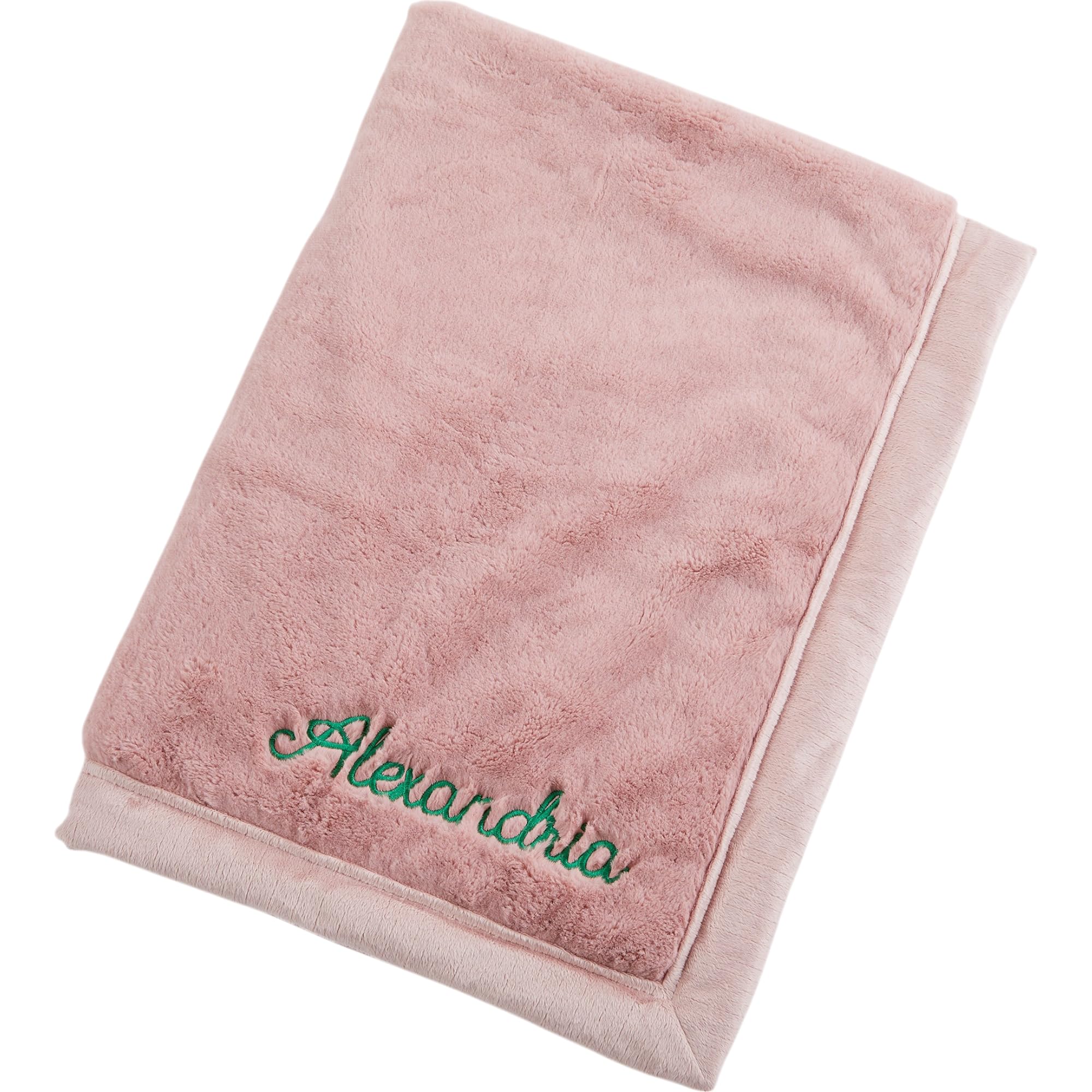 THINGS REMEMBERED Embroidered Kids Receiving Blanket 30x40 in Ballet Slipper Pink (Free Customization)