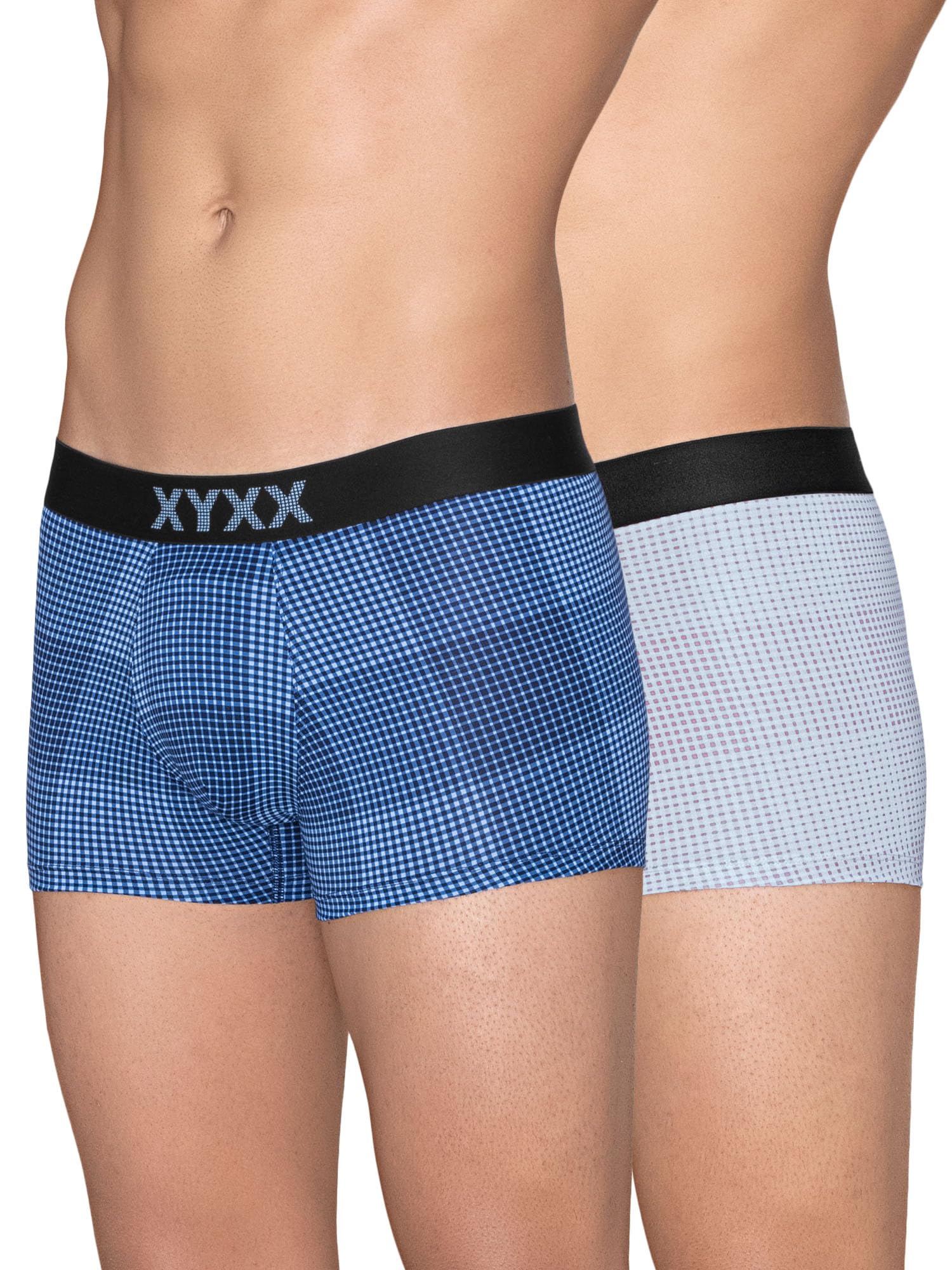 xyxx Men's Blox Tencel Micromodal Regular Fit Printed Antimicrobial Trunks with No Marks Waistband (Pack of 2)-picture-39