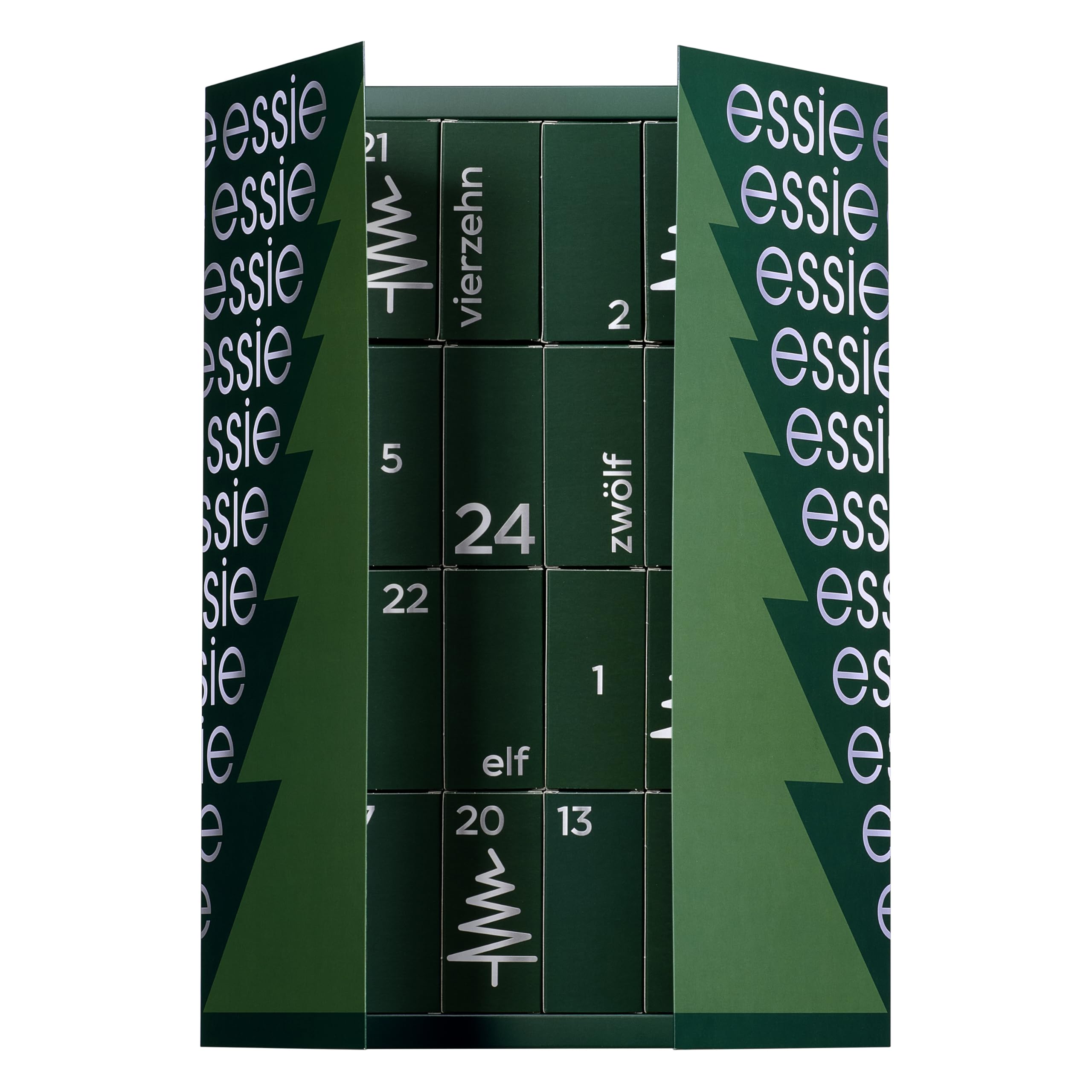 essie Adventskalender mit exklusiven Shades aus den USA, Nagellack und Nagelpflege, 24 Türchen