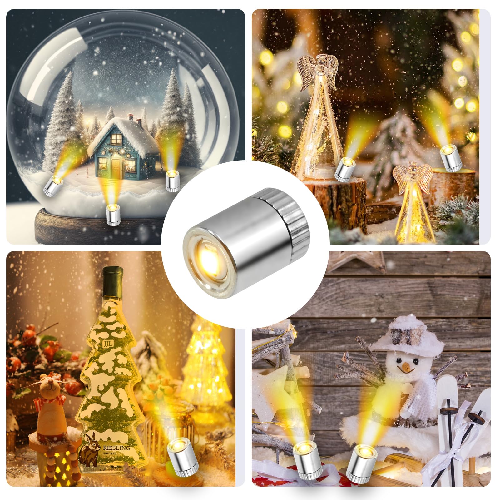 20 mini luci a LED, micro LED, mini luce LED con batteria