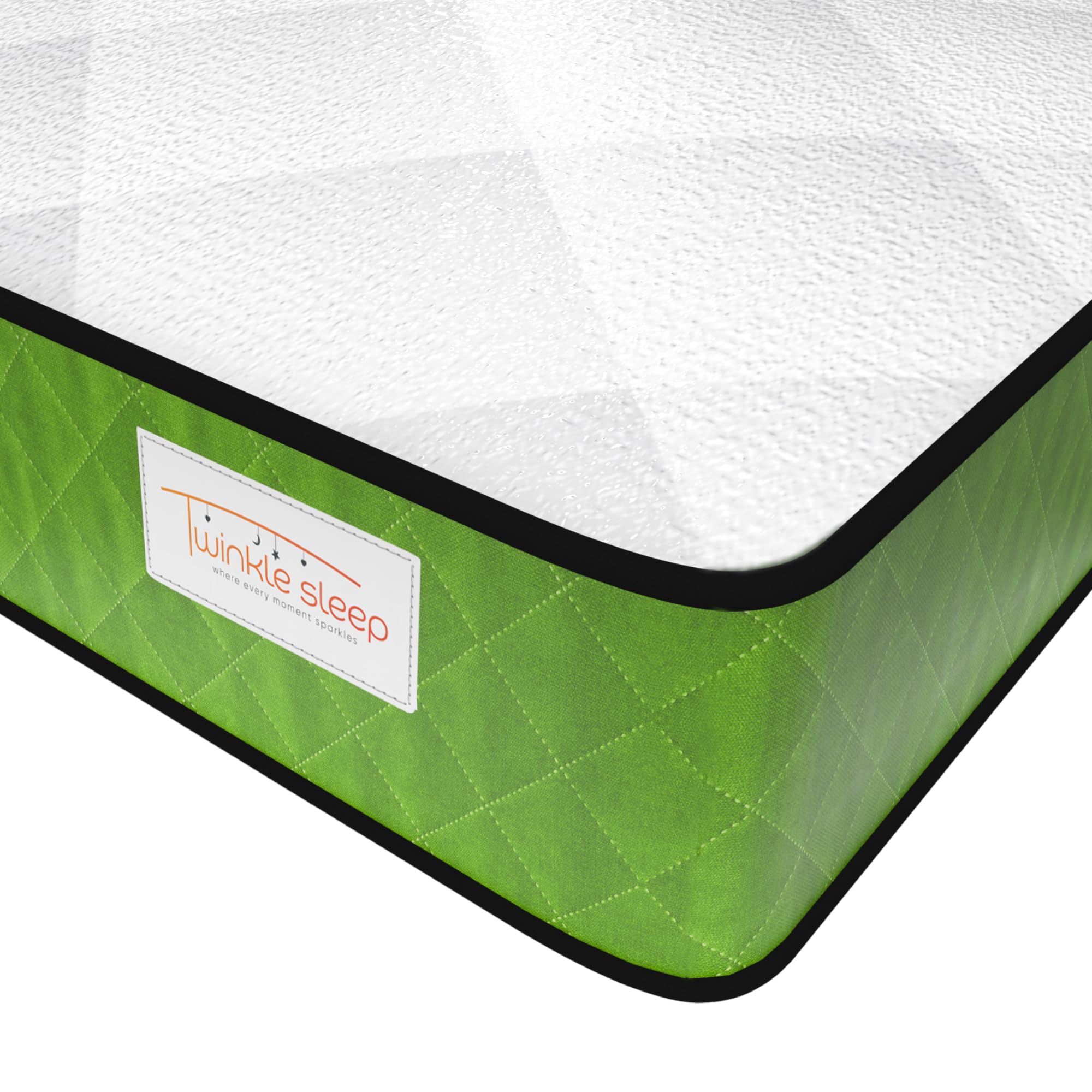 Kids' Memory Foam Mattress - 4ft Small Double | Green | Gentle 20cm Thick Support for Deep Sleep | Orthopaedic Design for Body Alignment & Comfort | Breathable, Hypoallergenic & UK Made