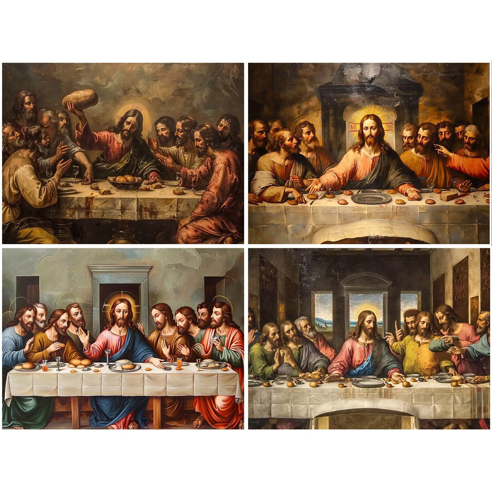 Malarstwo diamentowe rodzinne 100 x 80 cm kwadratowy obraz diamentowy 4 sztuki 2026 nowy DIY 5D zestaw do malowania diamentami z akcesoriami, prezenty świąteczne, Nowy Rok i Wielkanoc dekoracje
