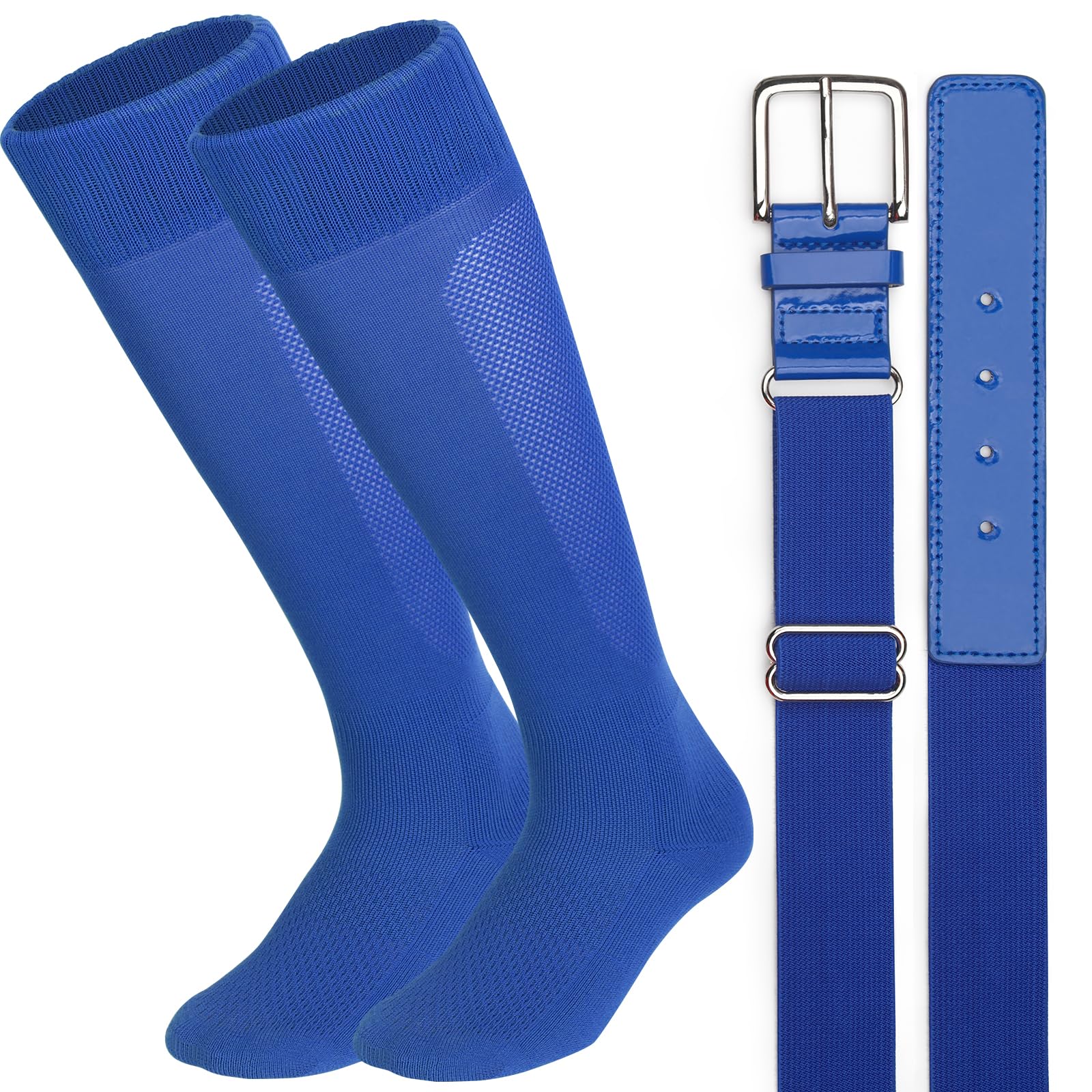 Baseball Socks and Belt Combo for Youth Adult Softball Sock Belt for Boys and Girls
