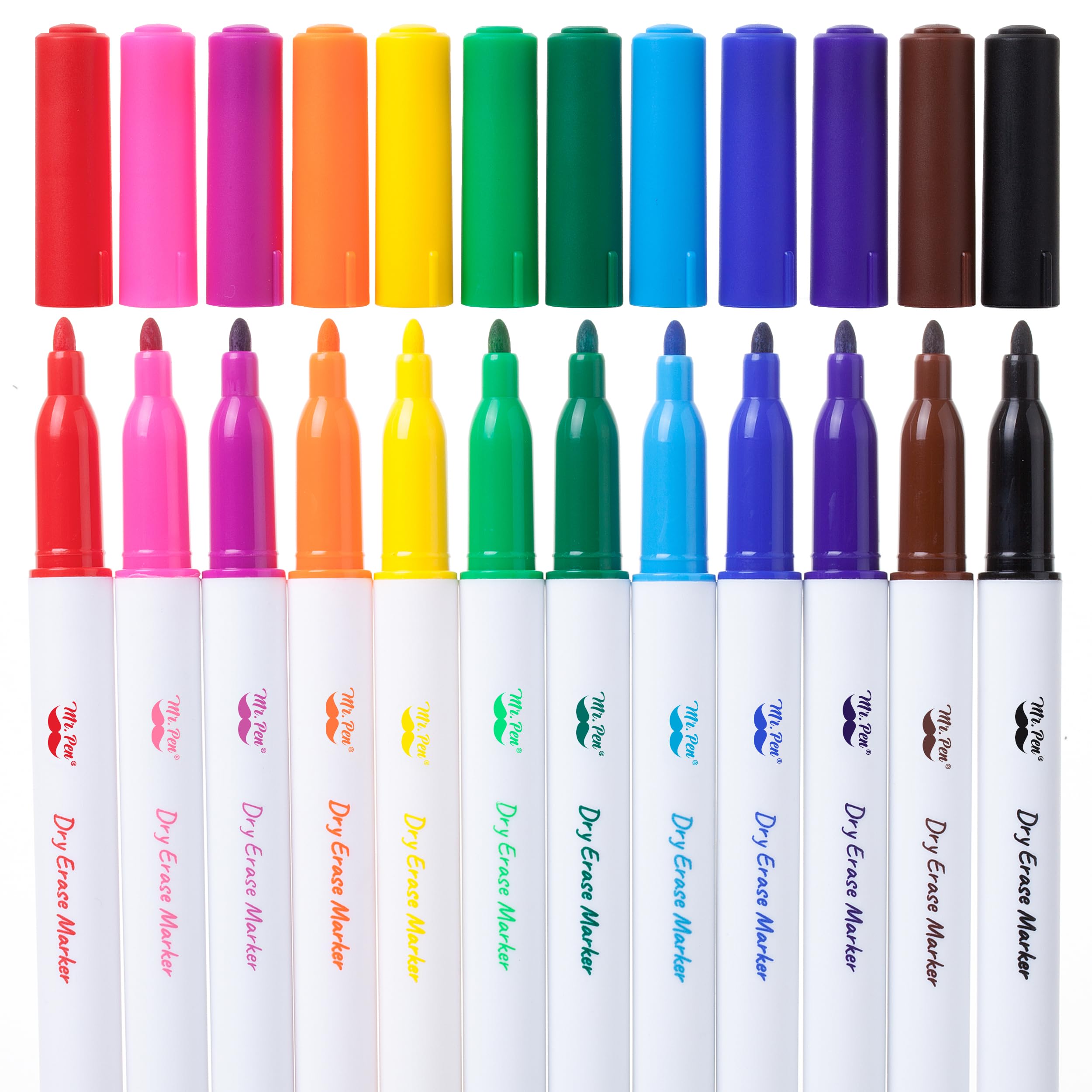Mr Pen- Dry Erase Markers 12 Pack Assorted Colors White Board Markers Dry Erase Pens Whiteboard Markers