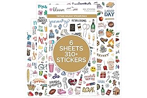 Bloom Daily Planners Holiday Seasonal Planner Sticker Sheets