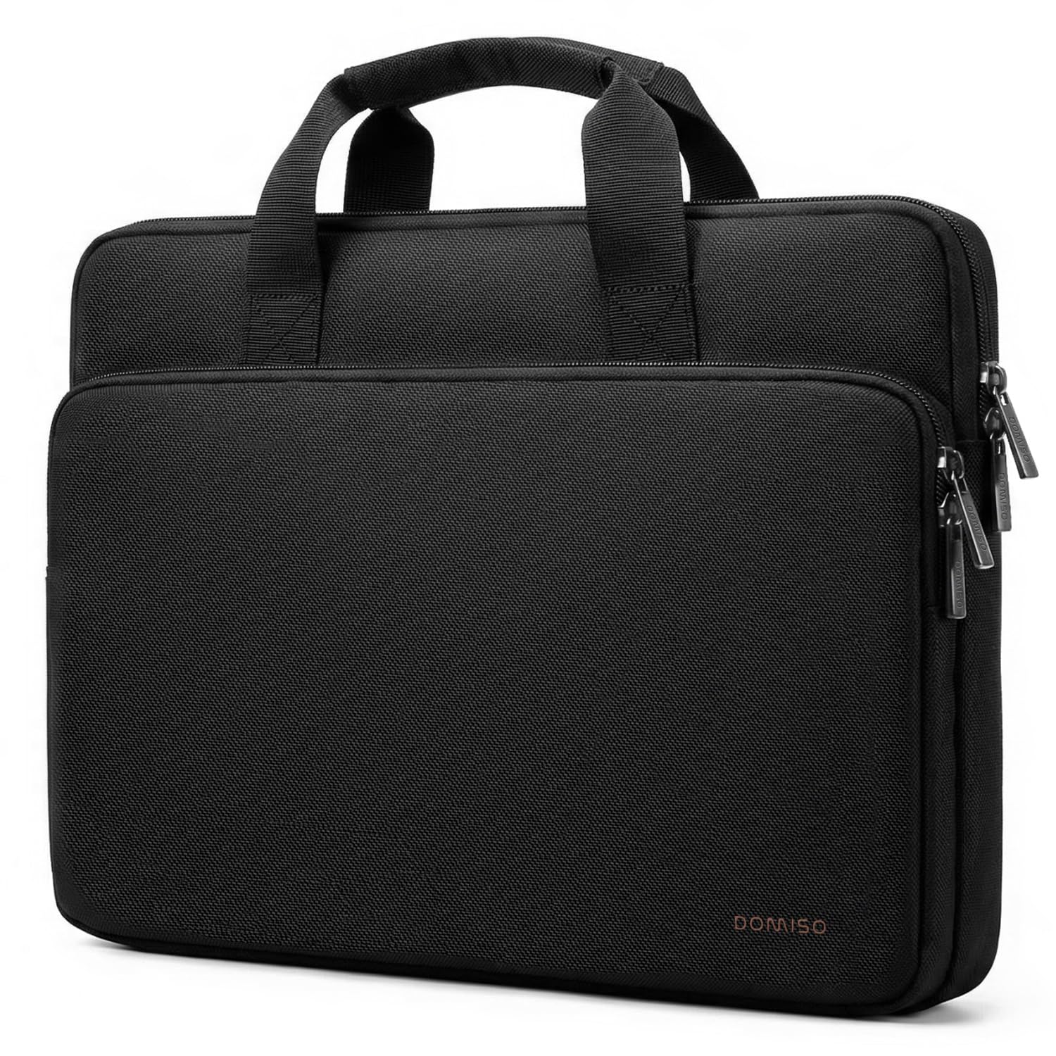 DOMISO Laptoptasche 15,6 zoll Laptop Hülle Tasche Kompatibel mit 16 Zoll MacBook Pro M4/M3/M2/M1 Pro/Max A3403 A3186 A2991 A2780 A2485 A2141,Wasserabweisend Laptophülle Sleeve mit Griff,Schwarz