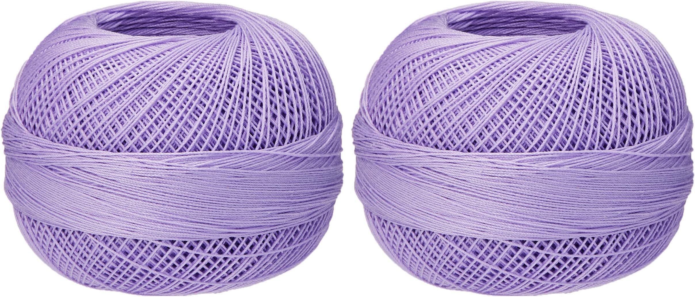 Handy Hands Lizbeth Premium Cotton Thread, Size 40, Purple Iris Light (Pack of 2)