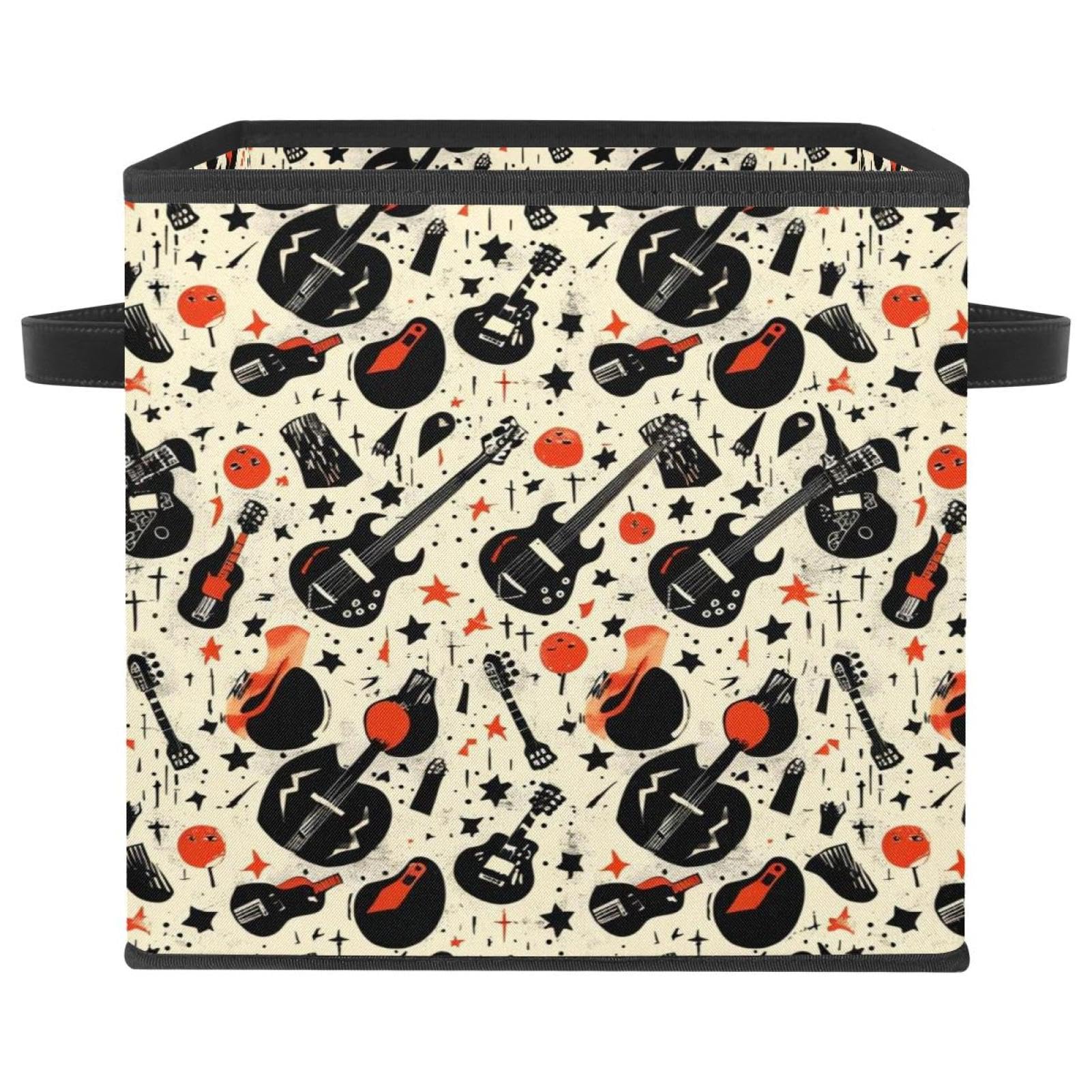 Panier de rangement pour guitare électrique pliable afin de ranger les vêtements encombrants