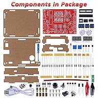 Vista 2 de MiOYOOW Kit de Práctica de Soldadura, Kit de Generador de Señal Ajustable PWM DIY, Probador de Voltaje y Corriente, Kit de Proyecto Electrónico, Kit