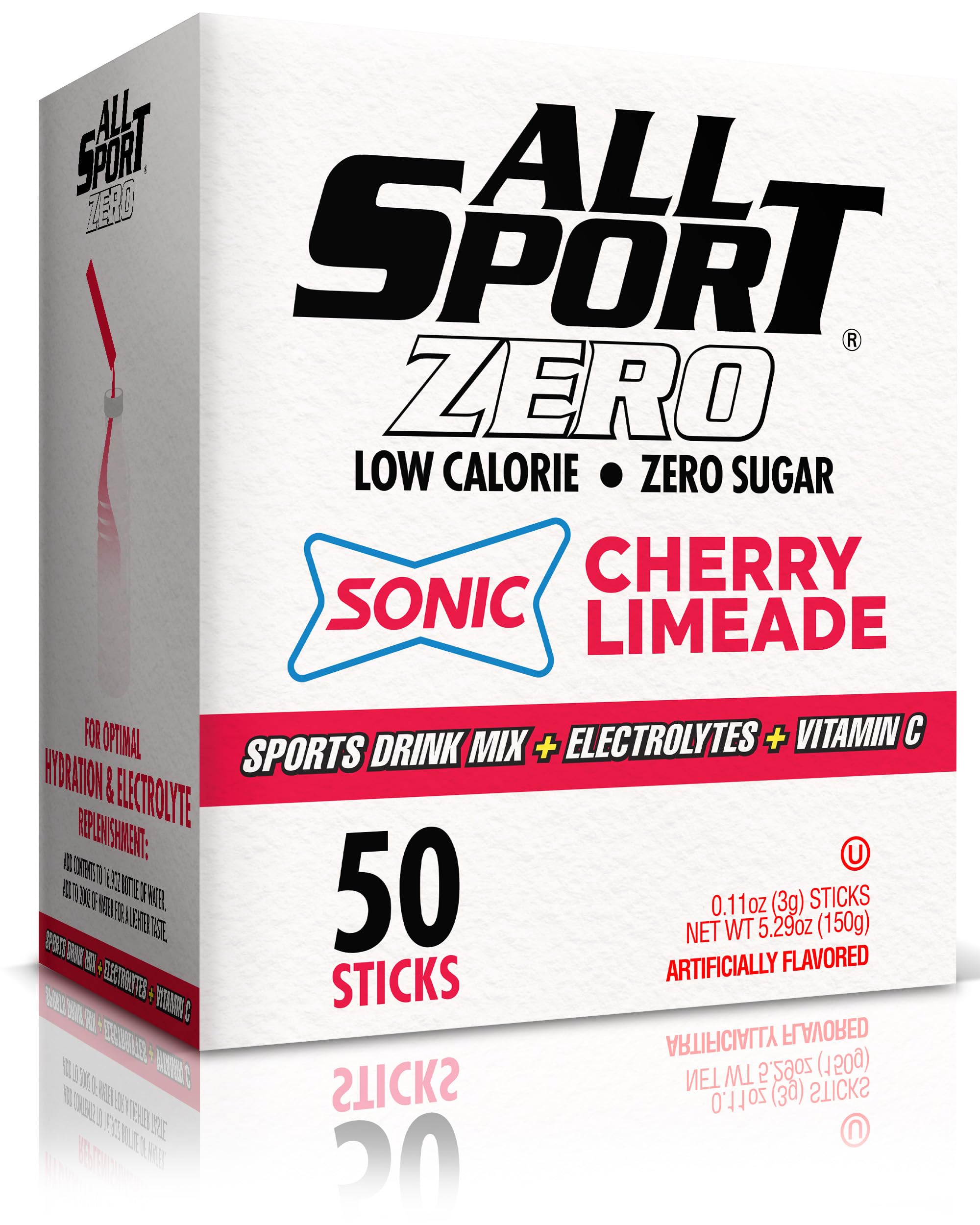 Amazon.com : All Sport Zero Powder Sticks, Sugar Free, Sonic