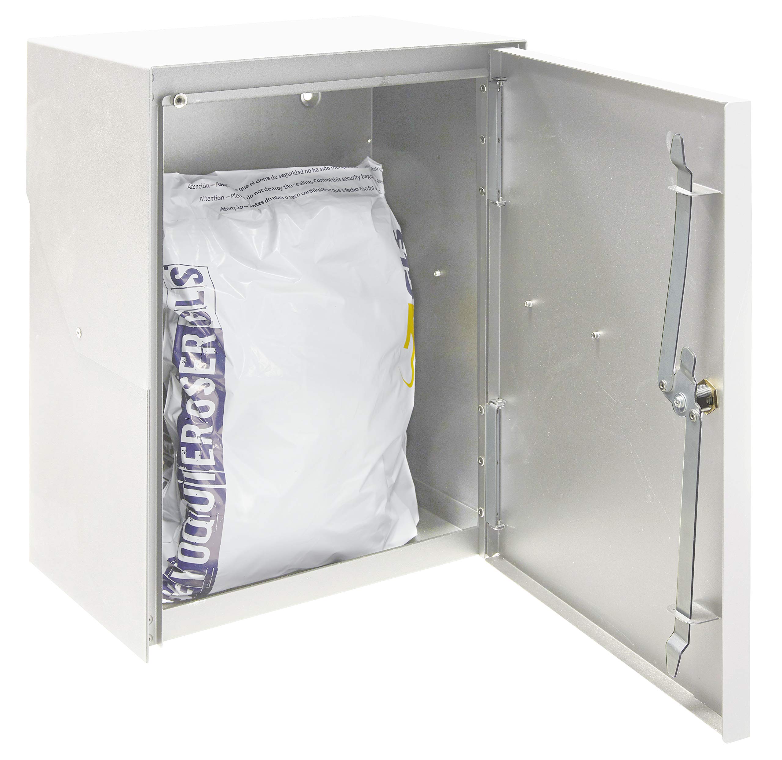 ARREGUI Bigpack EP2001 Paketkasten aus Stahl für große Pakete | Briefkasten für Päckchen und Pakete | 46 x 35,5 x y 23,5 cm | Weiß