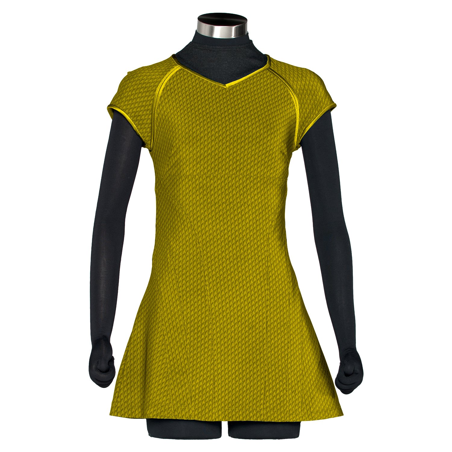 star trek gold dress Star Trek Strange New Worlds Cosplay Number One Gold Blue Red Dress Starfleet Uniforms, S / Blue