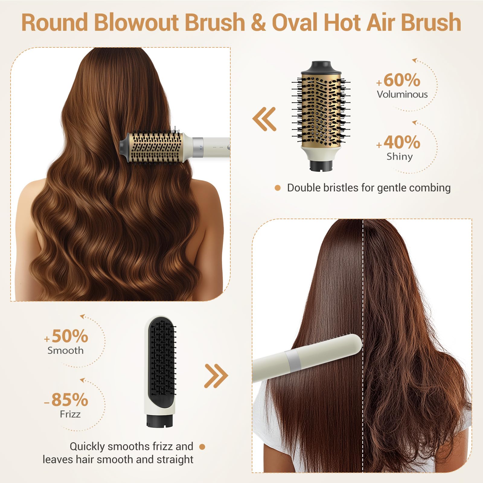 Ionic Hot Air Hair Styler with Auto-Wrap Curlers and Styling Attachments