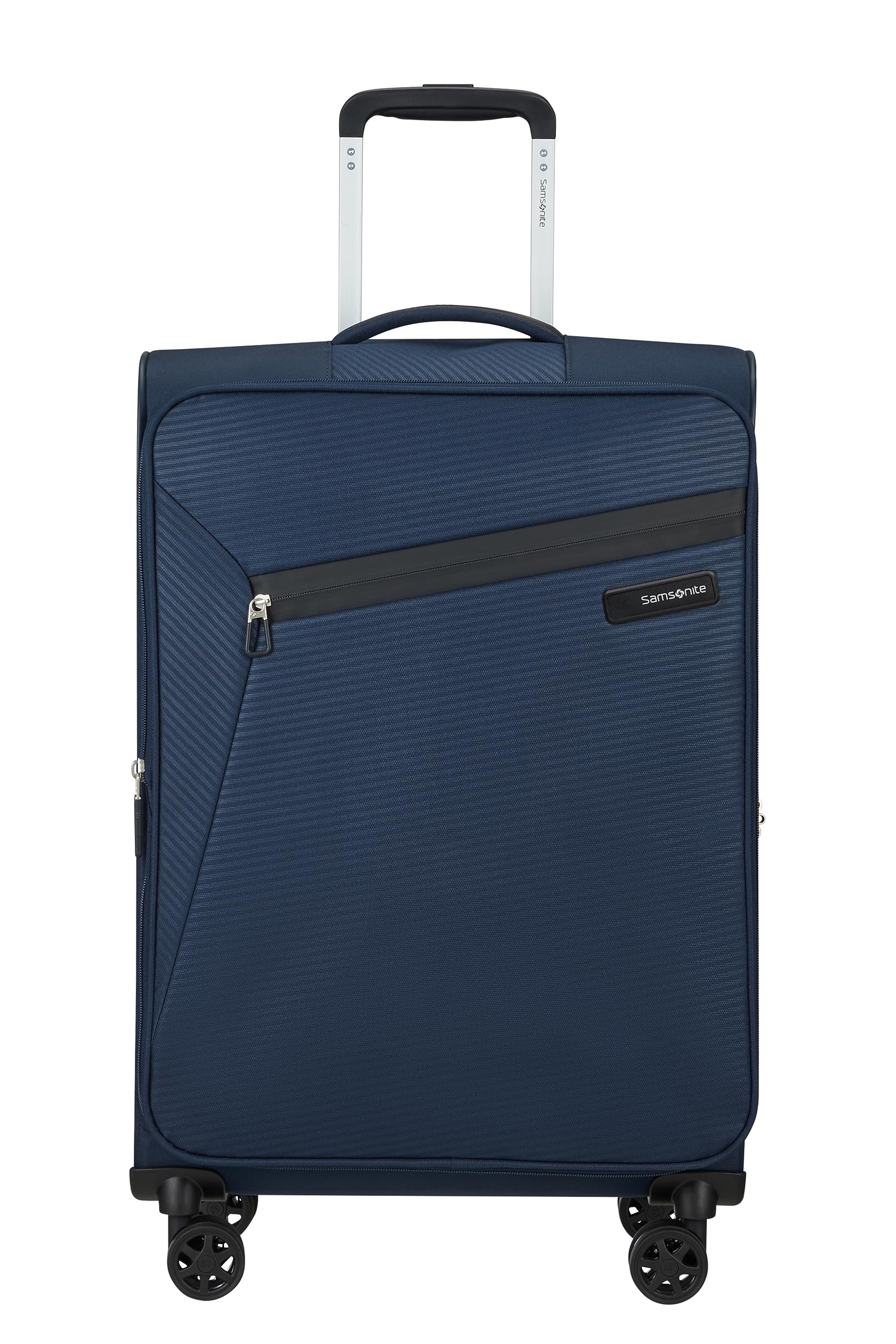 Samsonite Litebeam - Spinner M, valise extensible, 66 cm, 67/73 L, bleu (bleu de minuit)