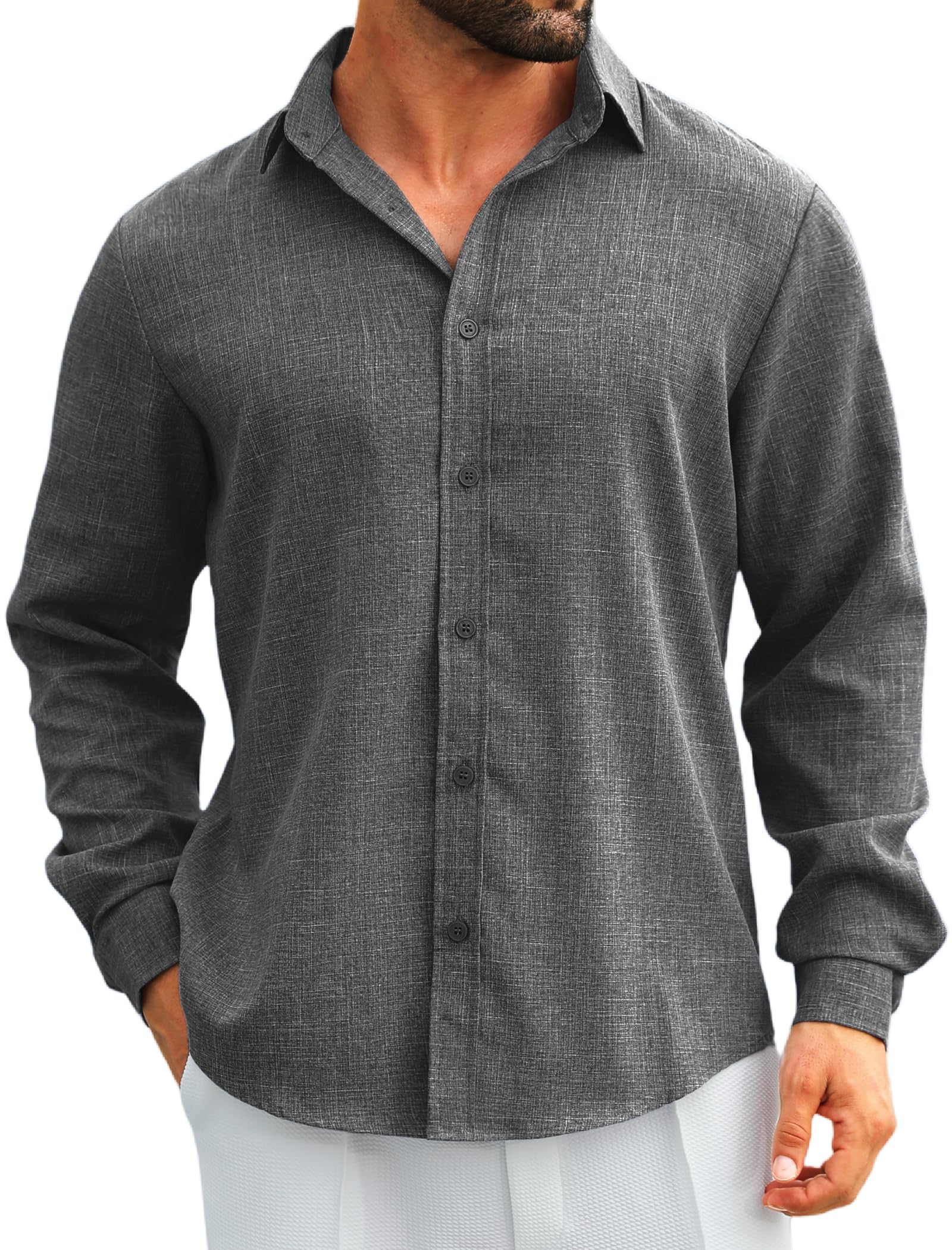 MAPICK Linen Button-Down