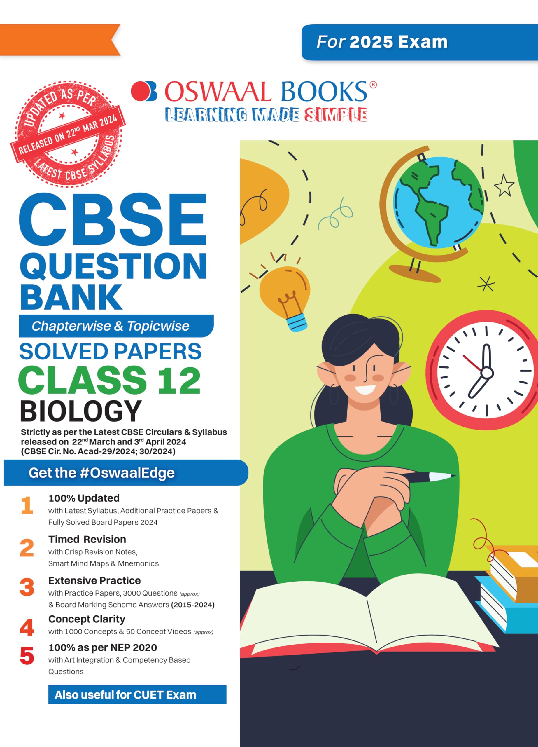 CBSE Question Bank Chapterwise and Topicwise SOLVED PAPERS_Class 12_Biology_For Exam 2024-25 Paperback – 9 Oct. 2023