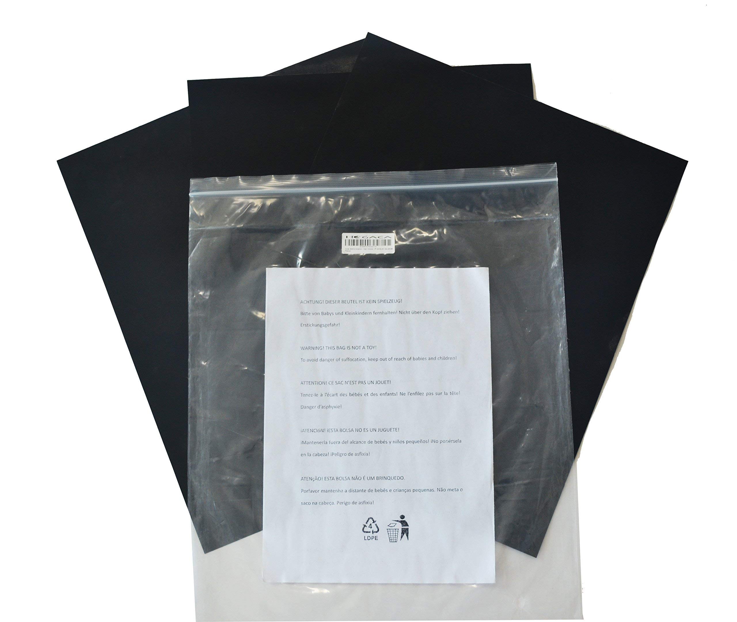 HOGACA Grillmatten Set 3 Stück – 40x33 Cm, Antihaftbeschichtet, Hitzebeständig Bis 250°C