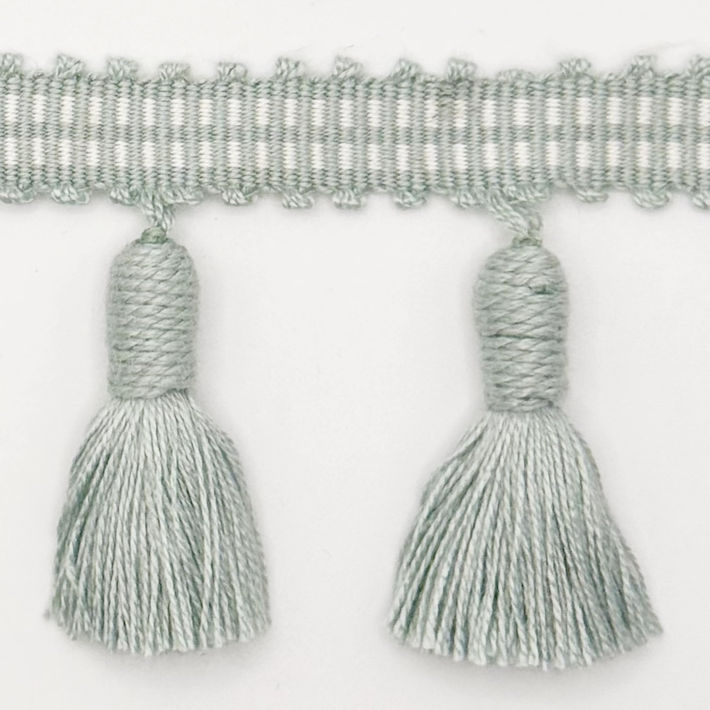 6.5CM Tassel Fringe Duck Egg ON 12.5M Card