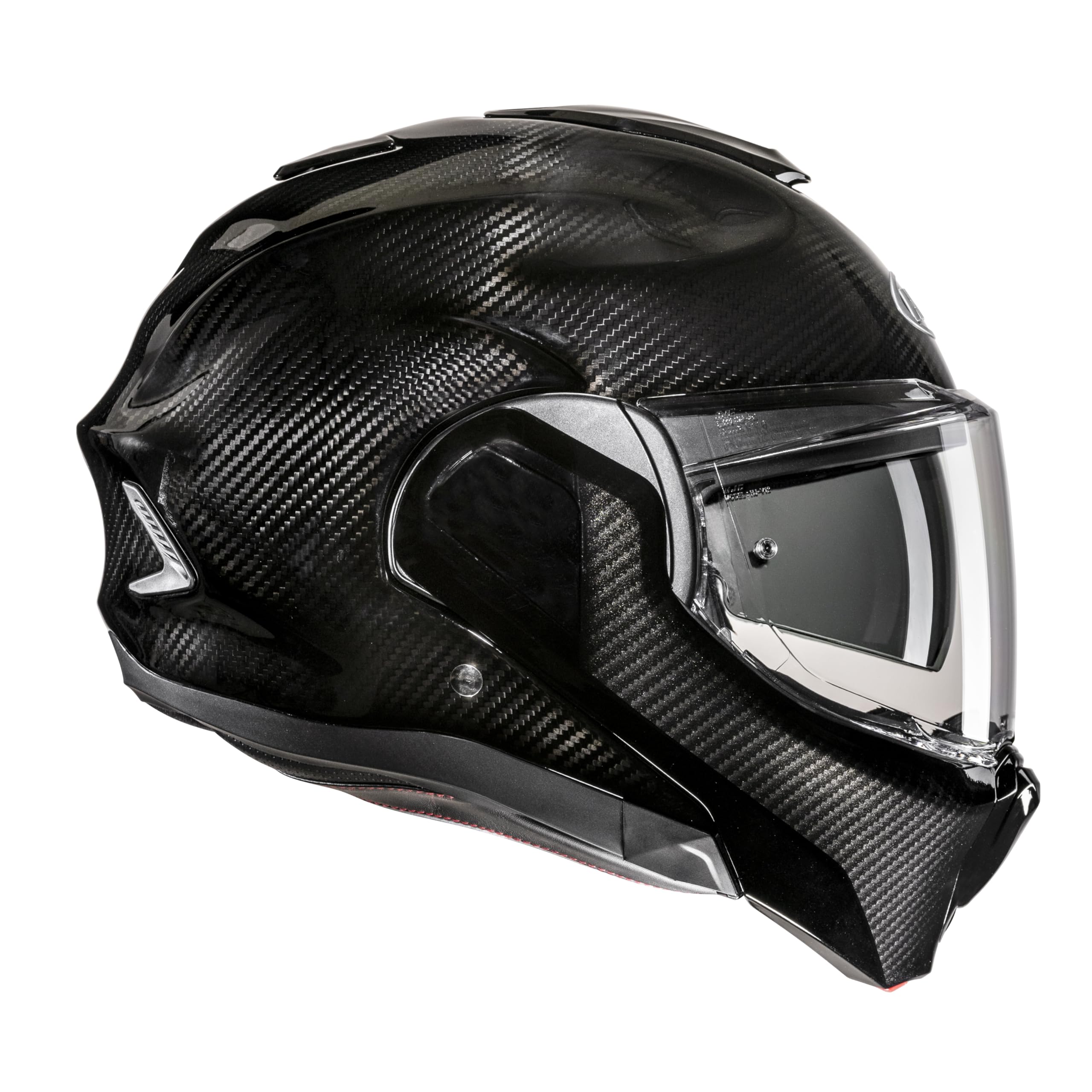 HJC, Casco Moto Modulare F100 CARBON Black, S