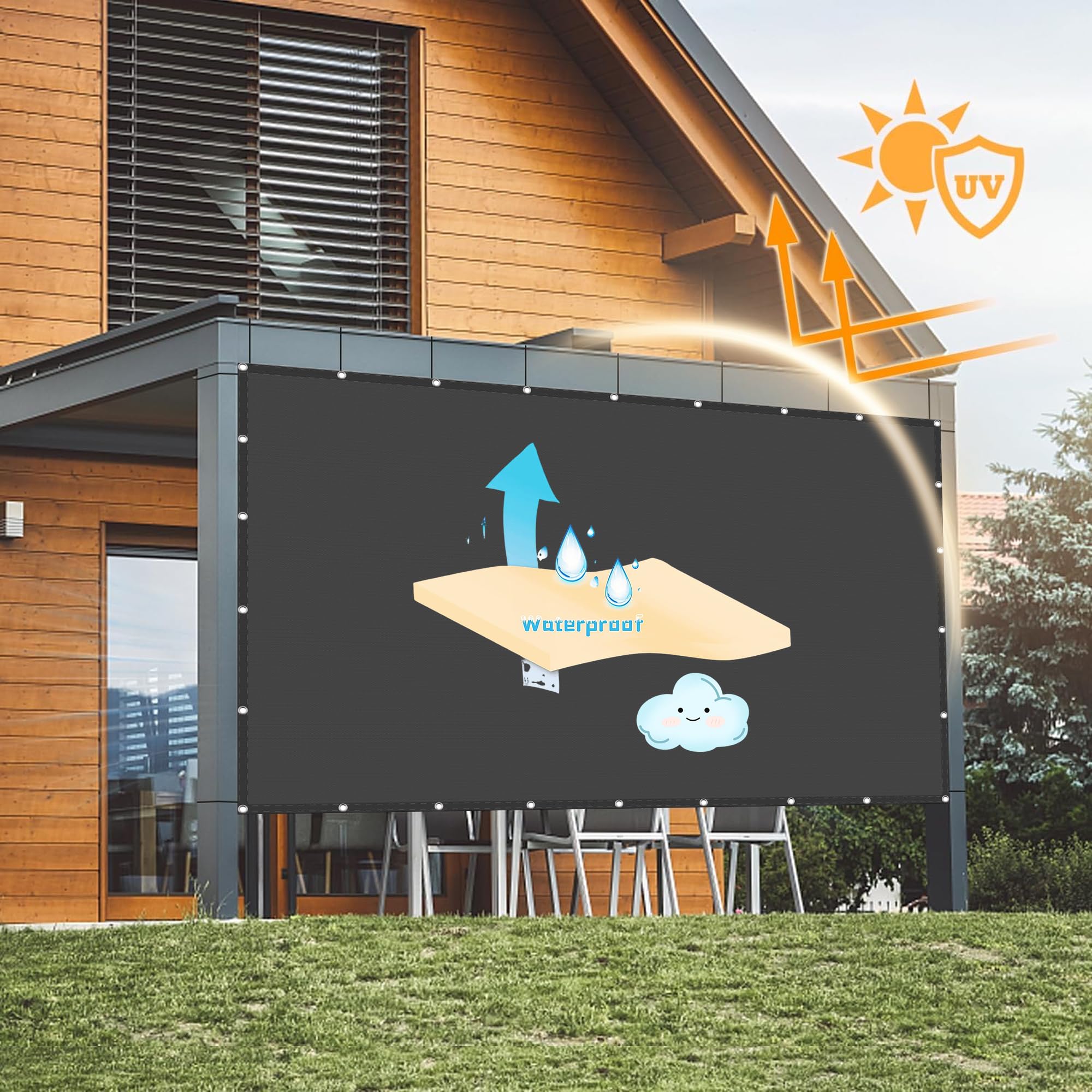 撥水シェード Amazon.co.jp: 撥水 シェード オーニング 90 x 200 cm 遮熱 耐久性