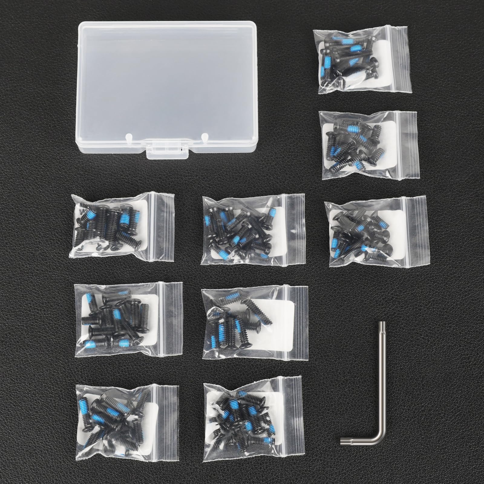VOTATU Kit de vis de montage Red Dot – 112 pièces (28 ensembles) de vis d'armure et d'optique, y compris M3/M3.5/M4/#6-32/#4-40/#6-40/#6-48 (4 pièces/lot) pour visée point rouge et montage sur plaque