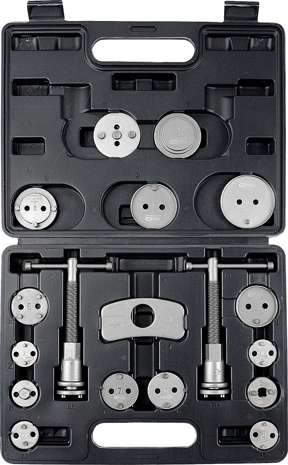 KS Tools Pneumatische-remtang-terugstelgereedschapset, 18-dlg - 150.2000, 4042146021378