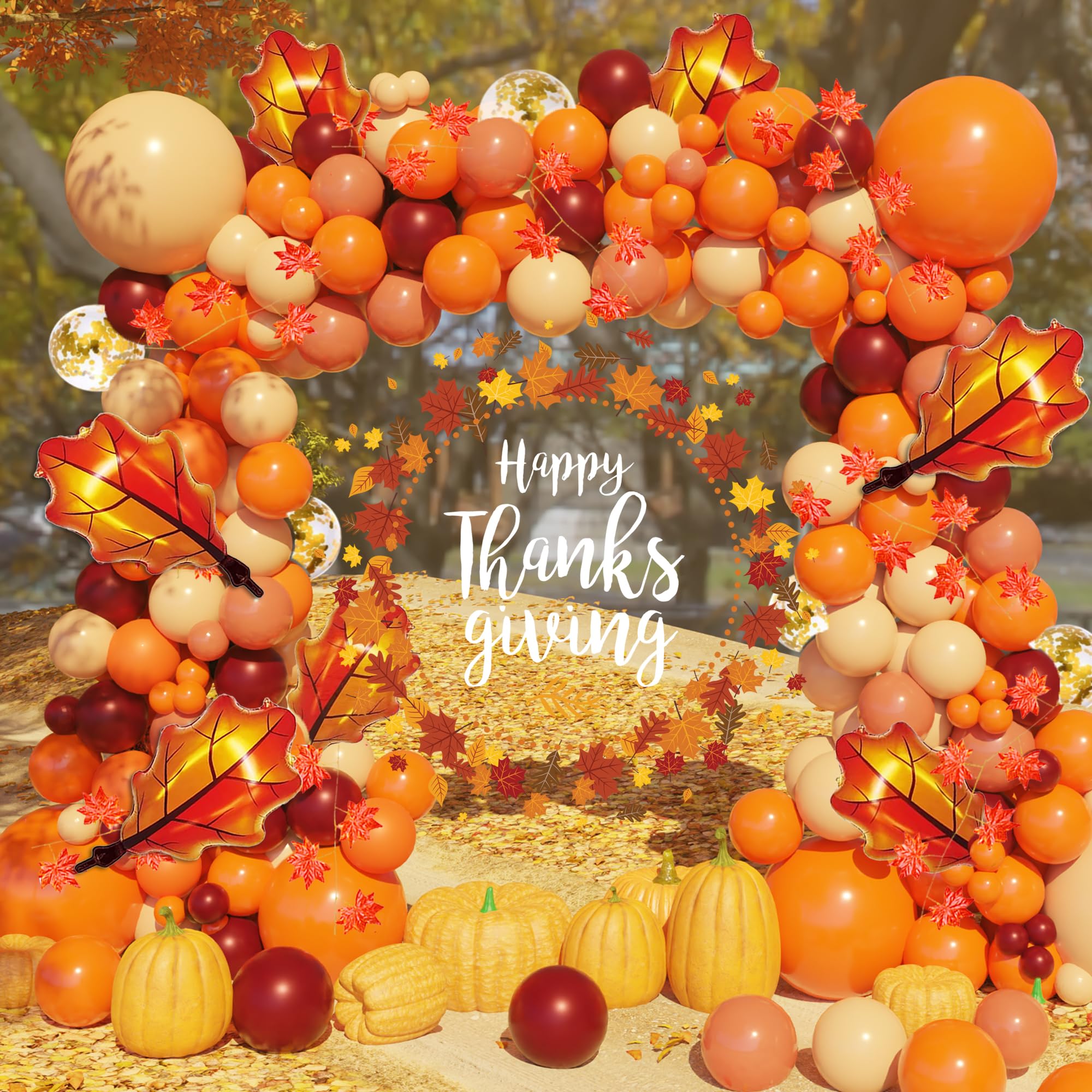 Amazon.com: Thanksgiving Balloon Arch Kit,167PCS Fall Balloon Arch Kit ...