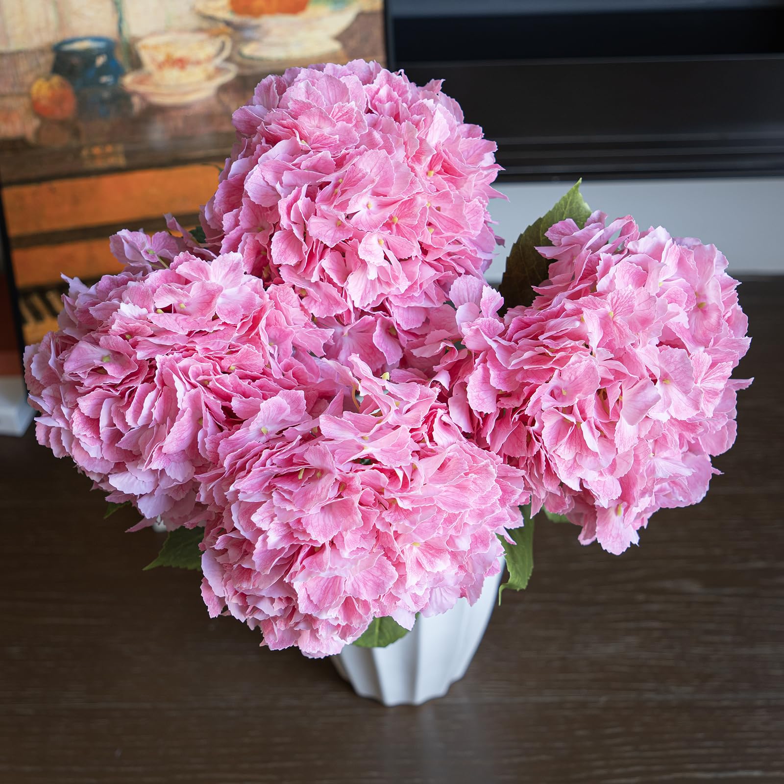 Hortensias artificiels DUYONE de 53,3 cm pour bouquet de centre et salon
