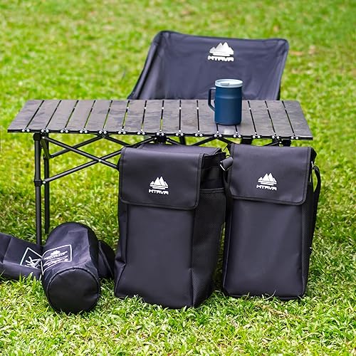 Miniatura 4 de MTRVR Bolsa para silla para 2 sillas, bolsa de almacenamiento resistente para silla de campamento con correa ajustable para el hombro, bolsa