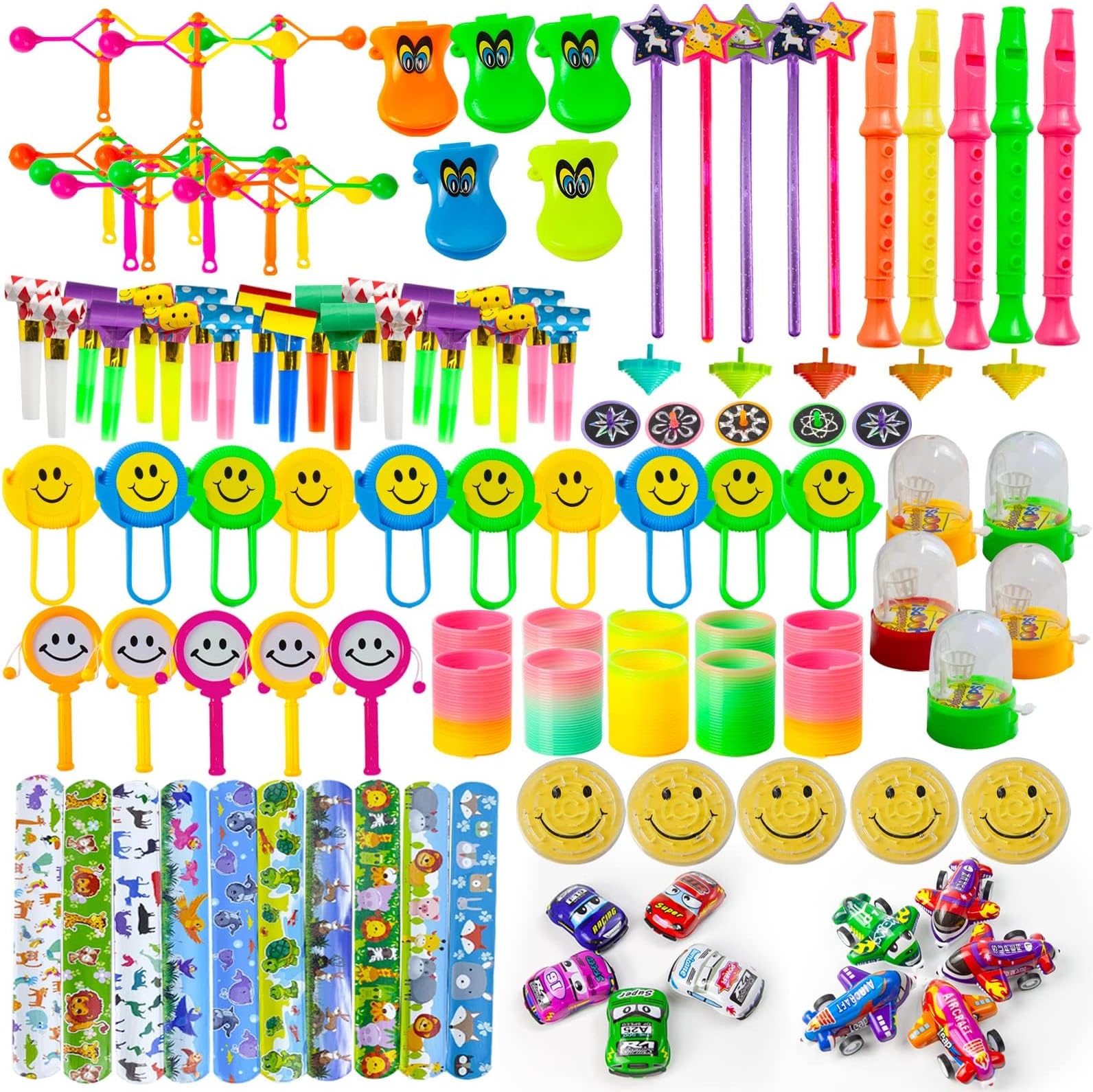 ZCOINS 110PCS Toy Assortments for Kids Party Favors Supplies Girl Boy Birthday Gift Bags Pinata Fillers Children Carnival Prizes School Reward