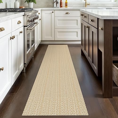 Miniatura 340 de IOHOUZE Alfombra lavable de 4 x 6 pies con parte trasera de goma antideslizante tejida para interiores y exteriores, alfombra para entrada