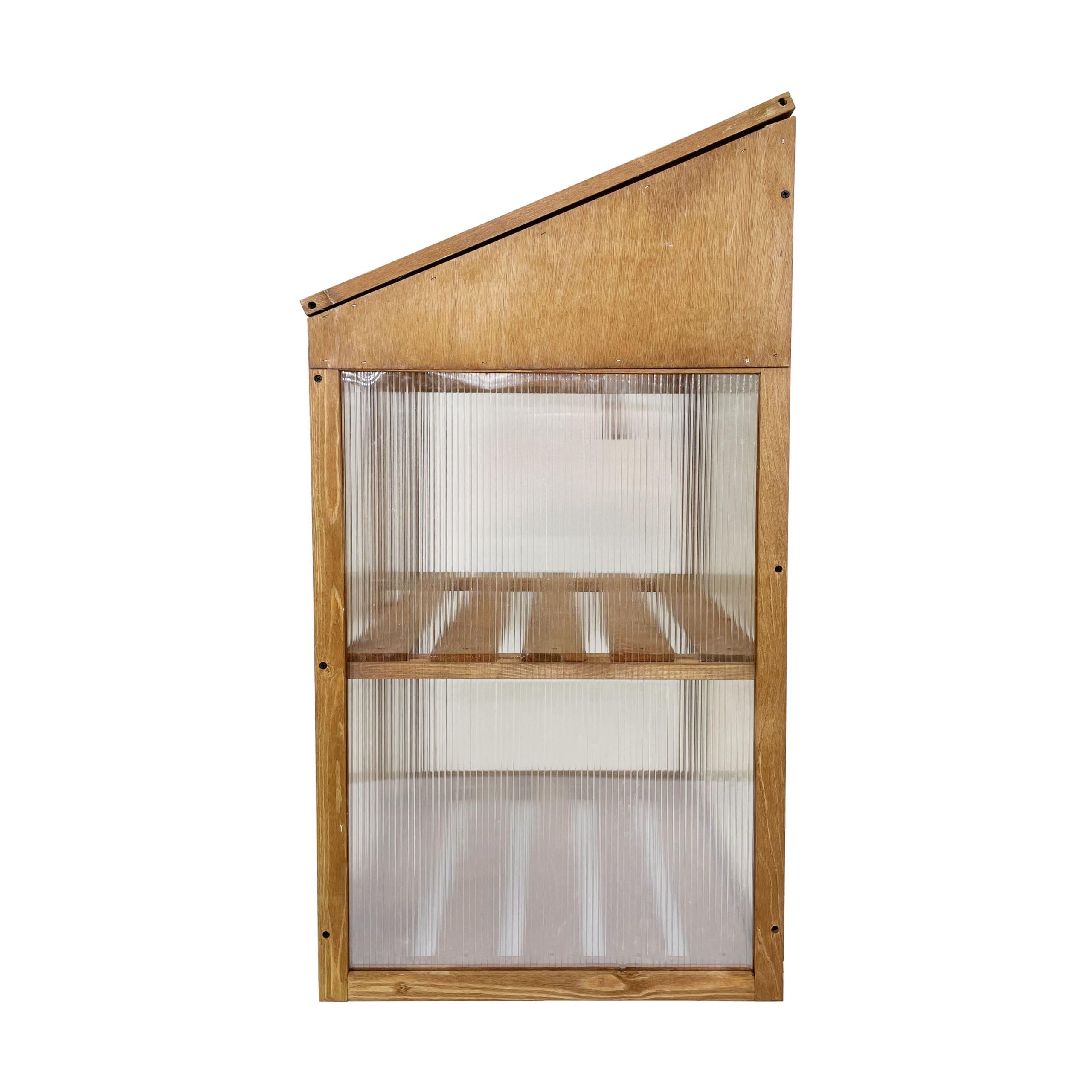 Szklarnia 60x49x97,5 cm Drewno świerkowe PC Brązowy