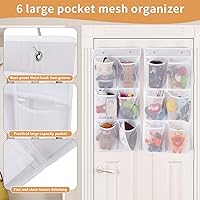 Vista 6 de Over the Door/Wall Shoe Organizer, 2 Pack, Narrow, Hanging Shoe Rack for Closet, Bathroom, RV, Pantry, Camping, White
