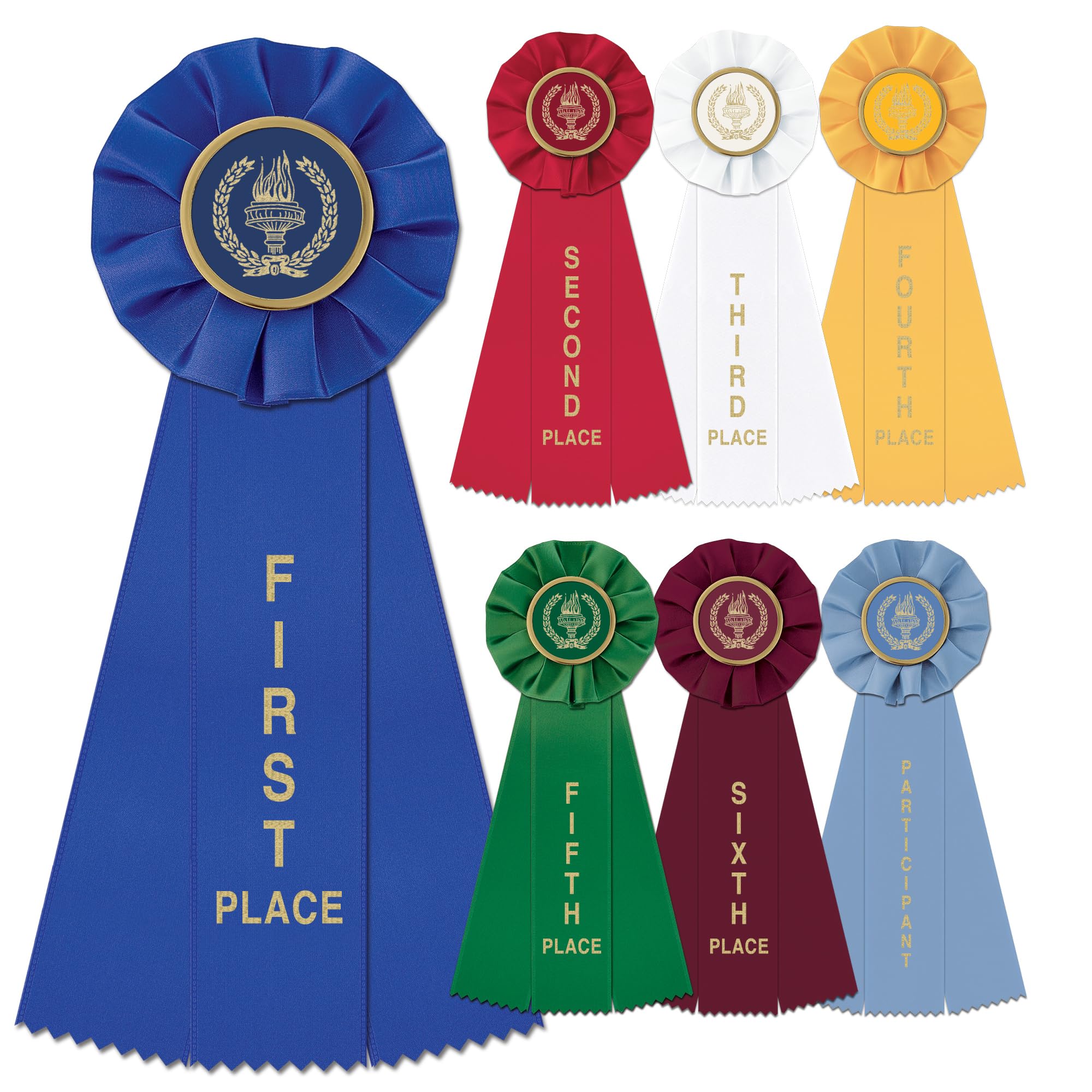 Snapklik.com : Hodges Badge - 7 Pack - Award Rosette Ribbbons - 1st 2nd ...