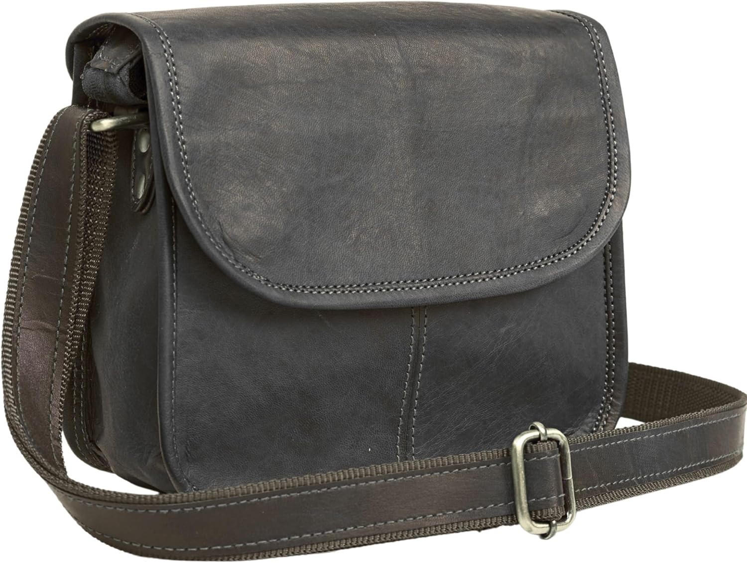 9" Small Leather Crossbody Bags for Women – Genuine Brown Leather Purse, Cute Shoulder Handbag, Vintage Cross Body Mini Bag