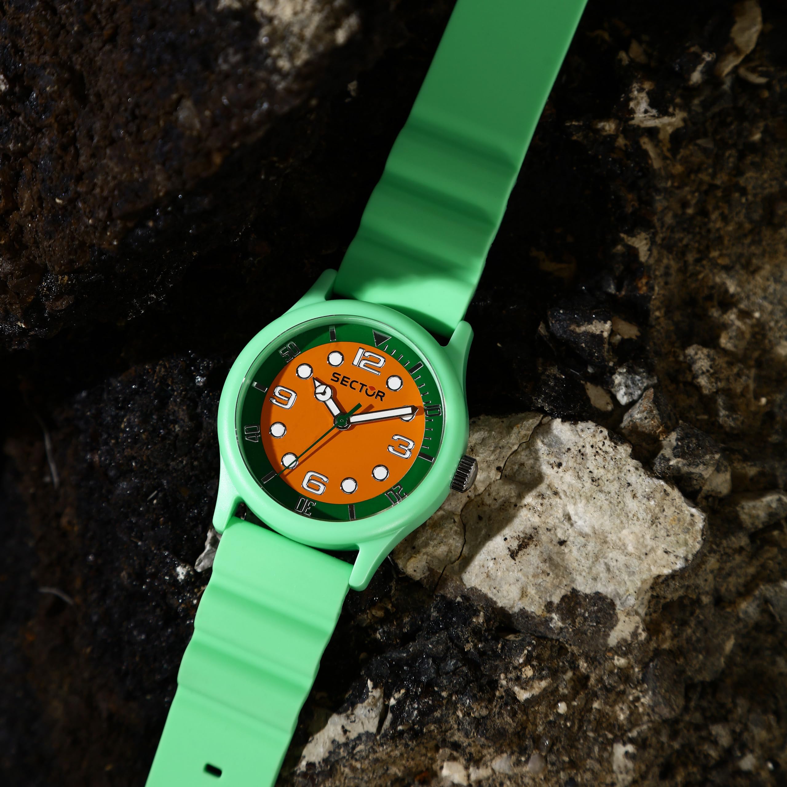 Sector No Limits Orologio Uomo, Solo tempo, Analogico, 41 mm, Collezione H2O, Silicone