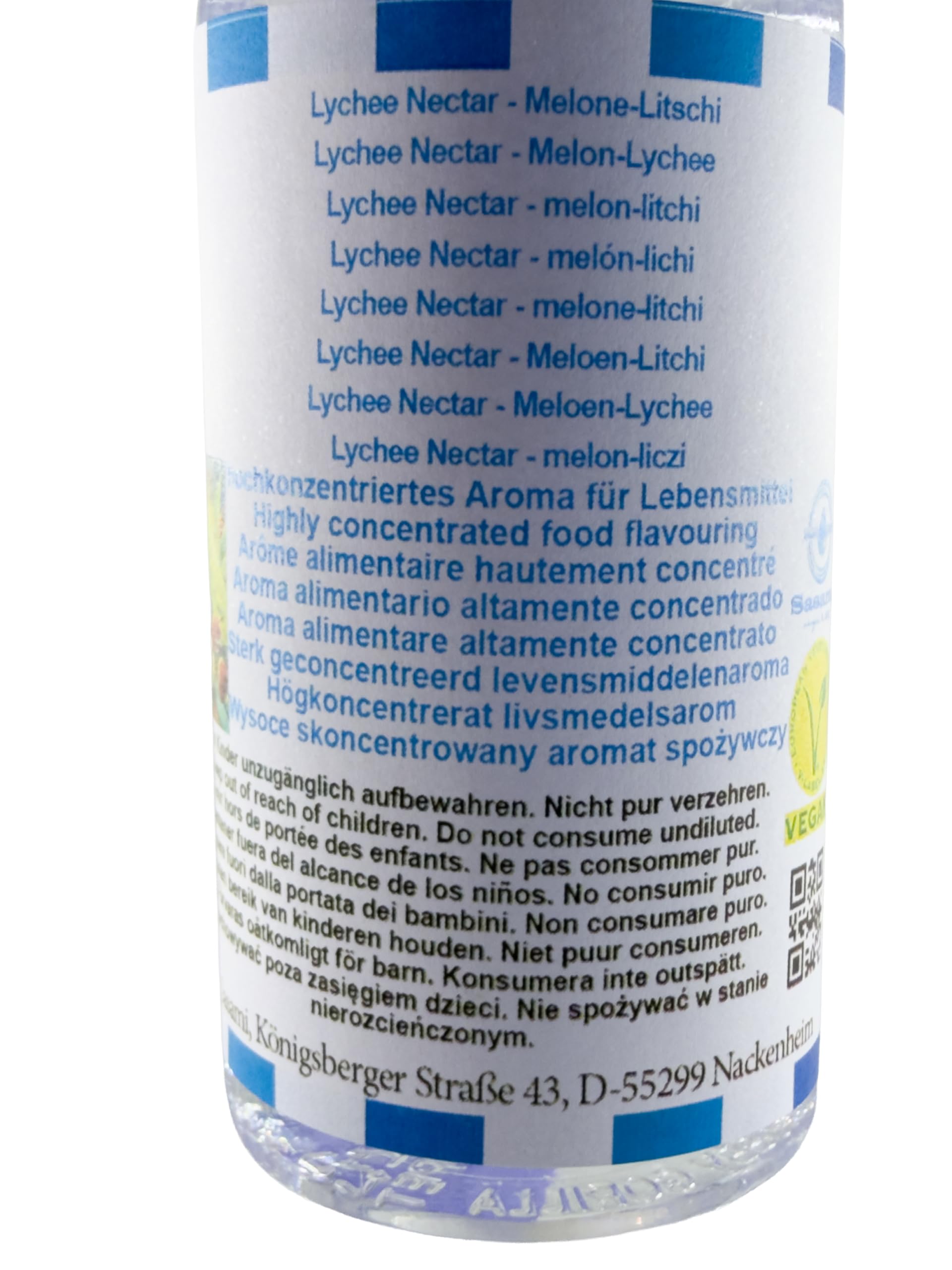 Lychee Nectar - Melone-Litschi Aroma Konzentrat - Vegan - Sasami - 100ml