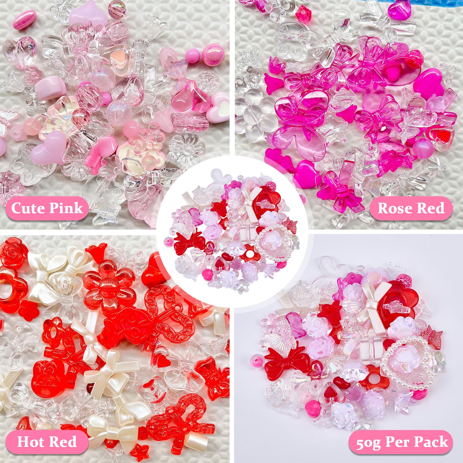 NICENEEDED 150 Pcs Phone Chain Beaded Making kit, Cell Phone Charms Lanyard Wrist Strap Set including Matte - Image 4