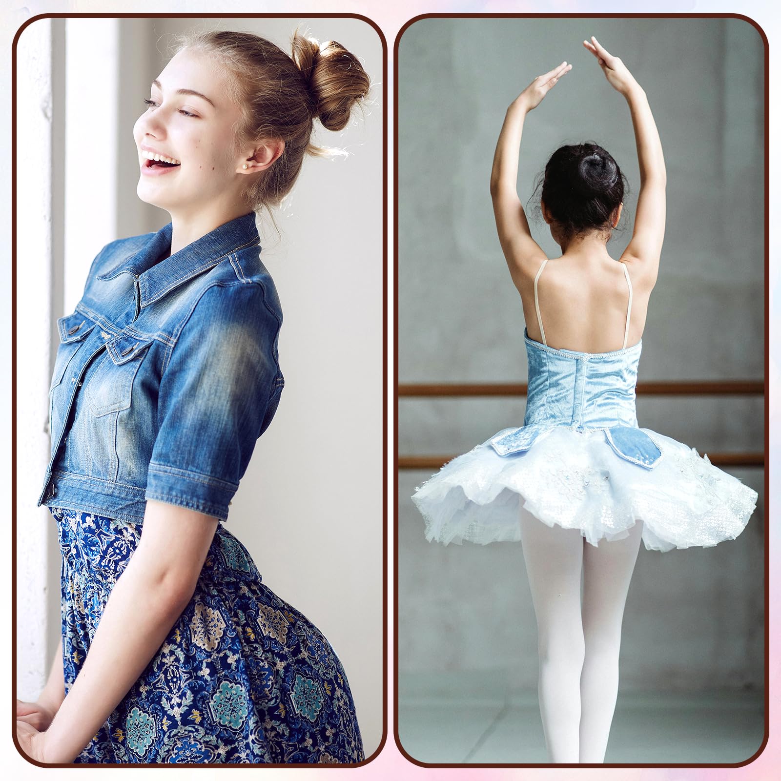 cobee 3 piezas para hacer moños para cabello de mujer, kit de moño de ballet, accesorios para hacer moños, herramienta de trenzado francés, rizador, diademas, para mujeres y niños, pelo largo y corto