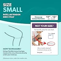 Vista 2 de BraceAbility Rodillera para niños – Correa de apoyo para tendón rotuliano juvenil Osgood Schlatter para saltadores de rodilla, tendinitis de rótula