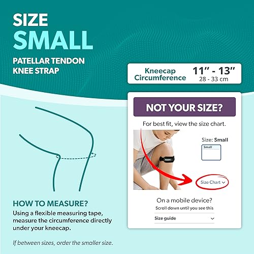 Miniatura 2 de BraceAbility Rodillera para niños  Correa de apoyo para tendón rotuliano juvenil Osgood Schlatter para saltadores de rodilla, tendinitis de rótula,