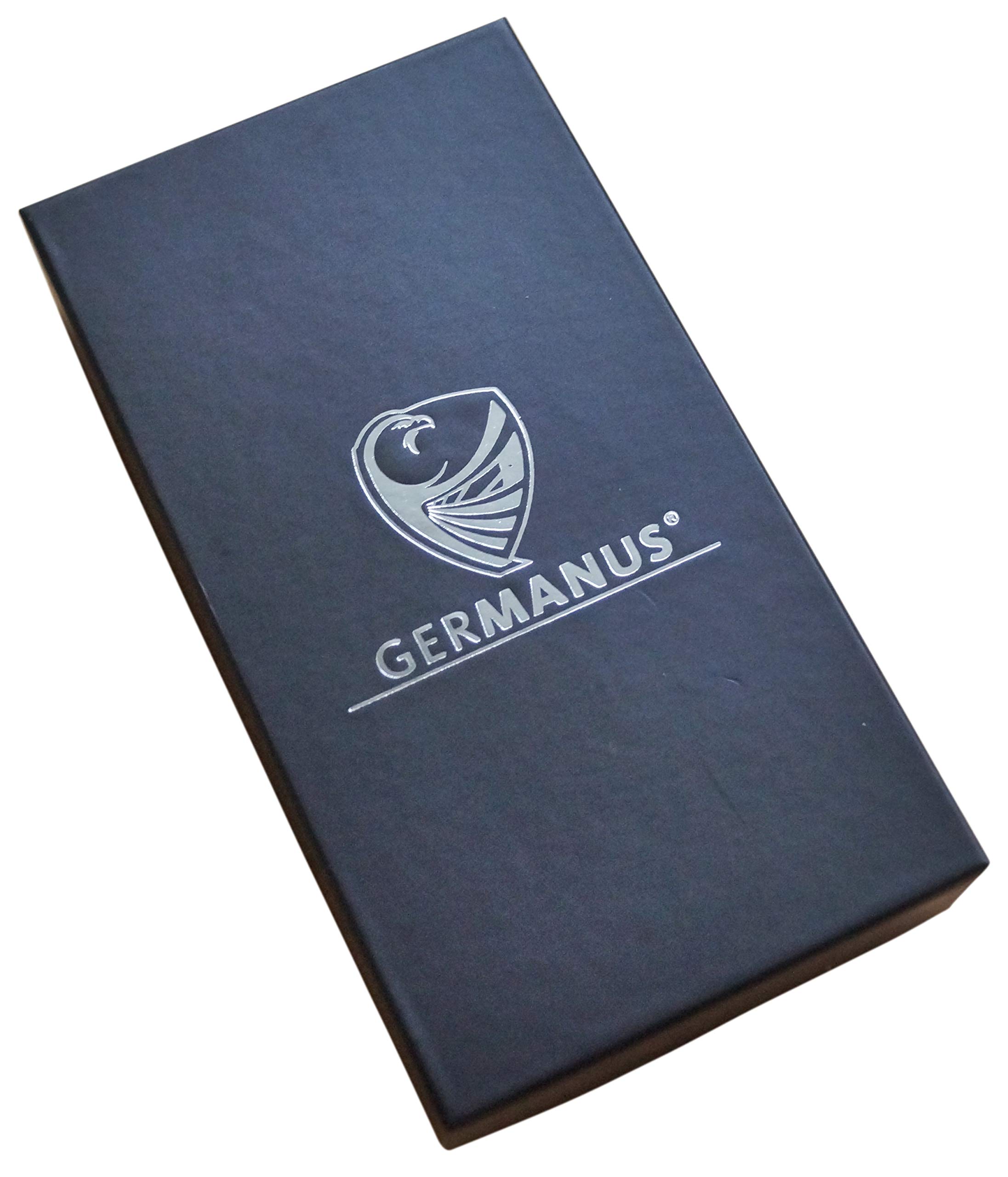 GERMANUS Etui na cygara ze skóry, brązowe, dzika skóra bydlęca