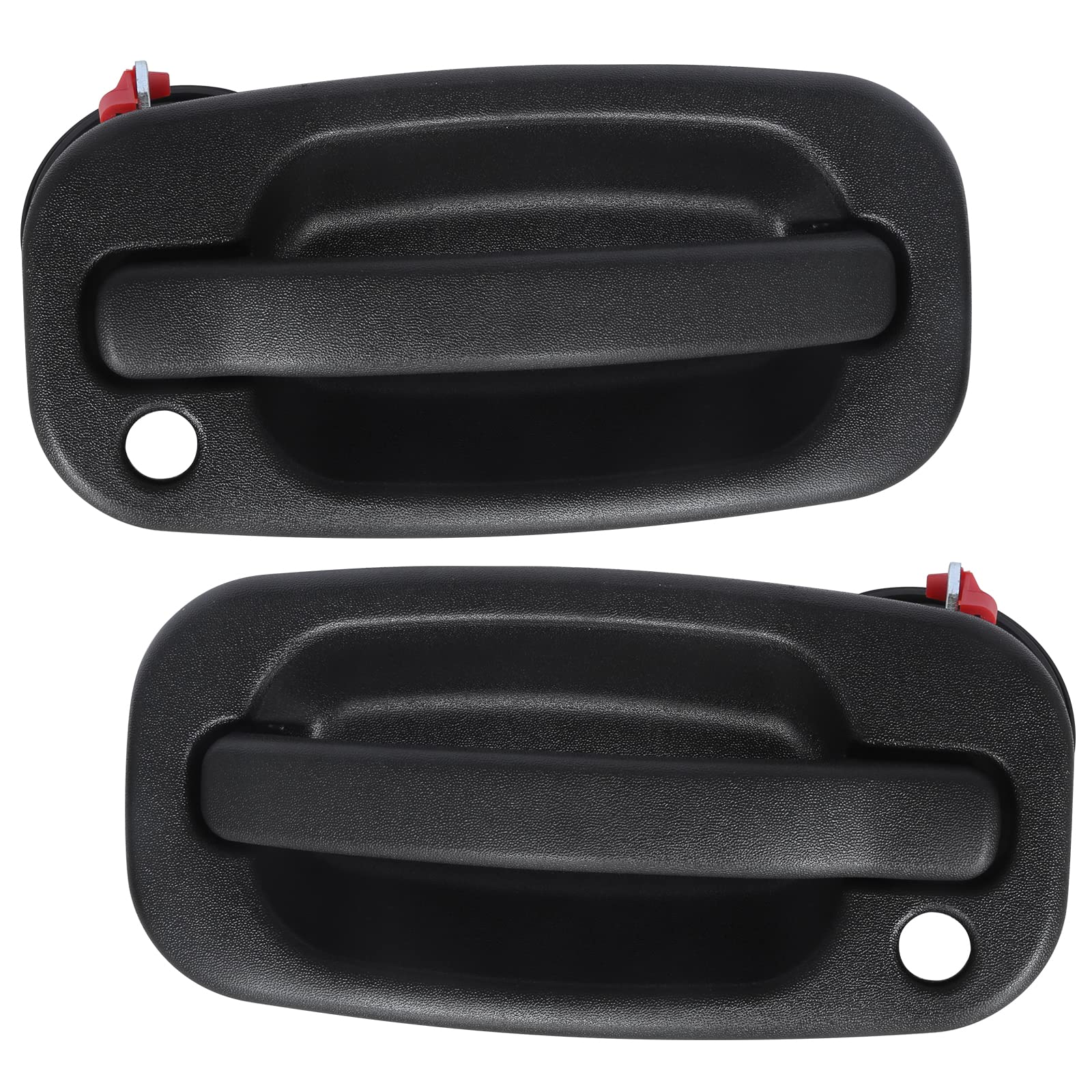 2PCS Front Driver & Passenger with Key Hole Exterior Door Handles Compatible with Chevy Silverado, Avalanche, Suburban, Tahoe, GMC Sierra, Yukon Cadillac Escalade Replaces# 15034985, 15034986
