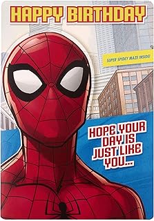 Spider-Man Birthday Card for Kids from Hallmark - With Activity